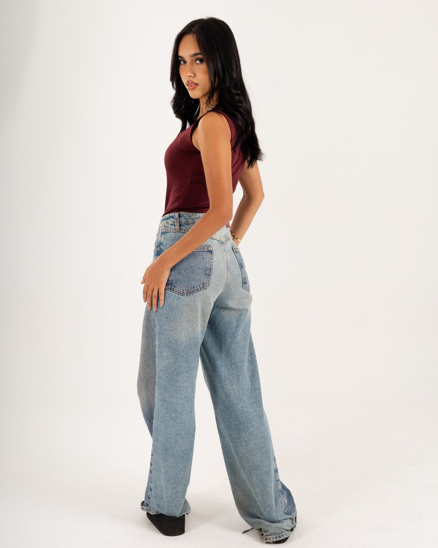 Basic Tank top - Scoop Neck - Double Layers.