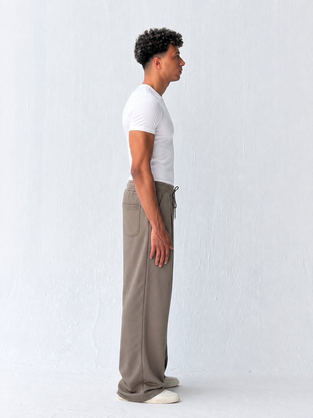 Duo Unisex Pleated Wide-Leg Sweatpants – 100% Cotton Face