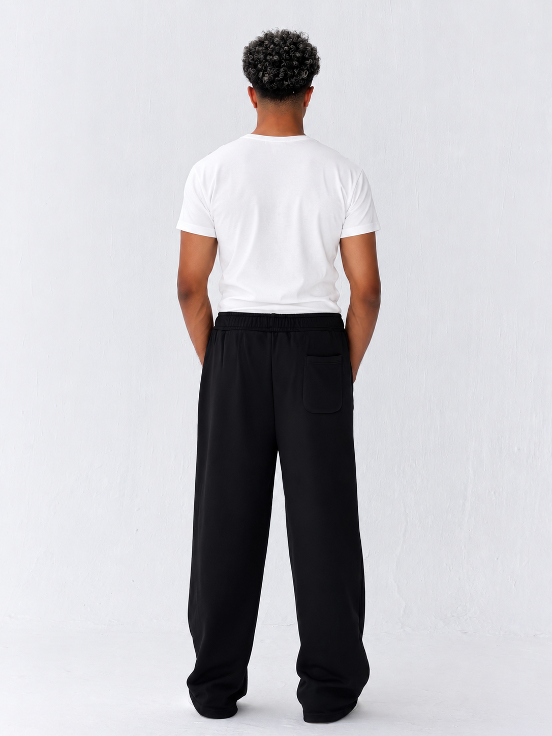 Duo Unisex Pleated Wide-Leg Sweatpants – 100% Cotton Face
