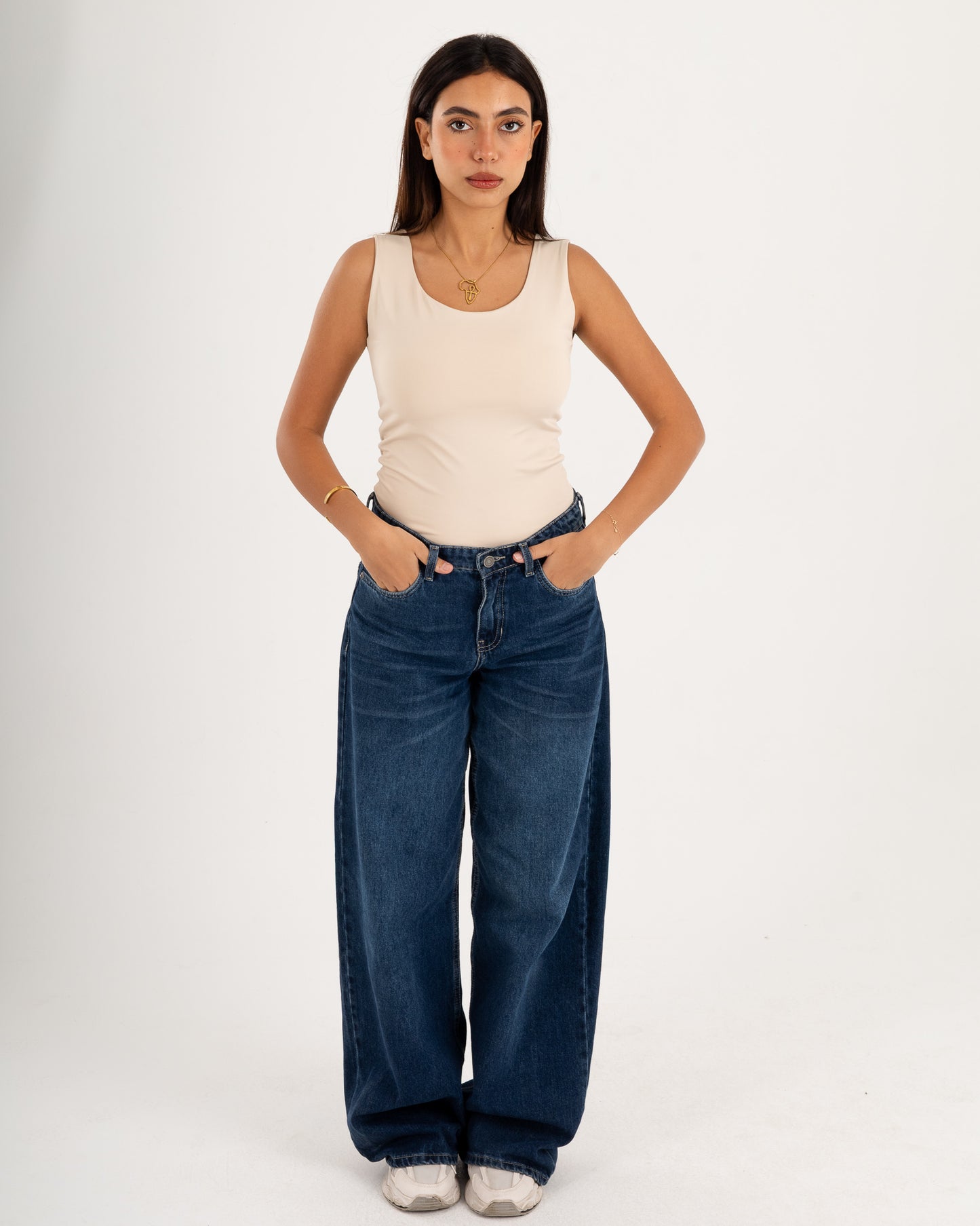 Basic Tank top - Scoop Neck - Double Layers.