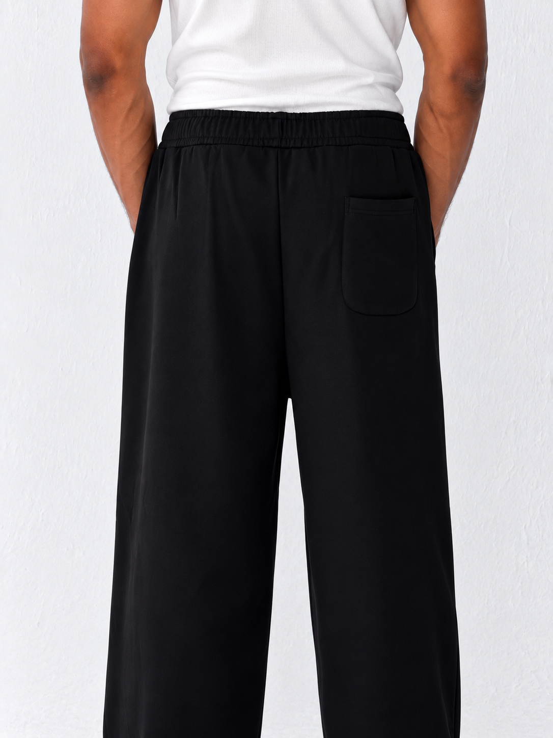 Duo Unisex Pleated Wide-Leg Sweatpants – 100% Cotton Face