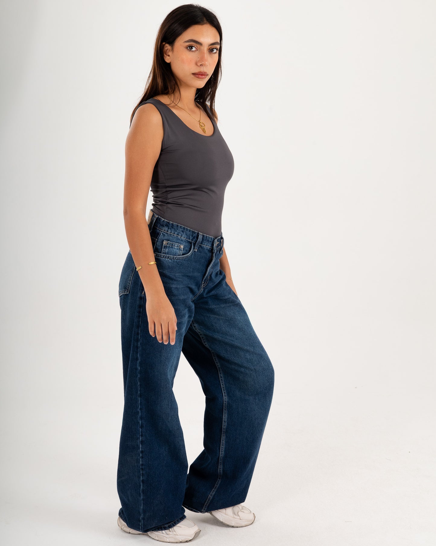 Basic Tank top - Scoop Neck - Double Layers.