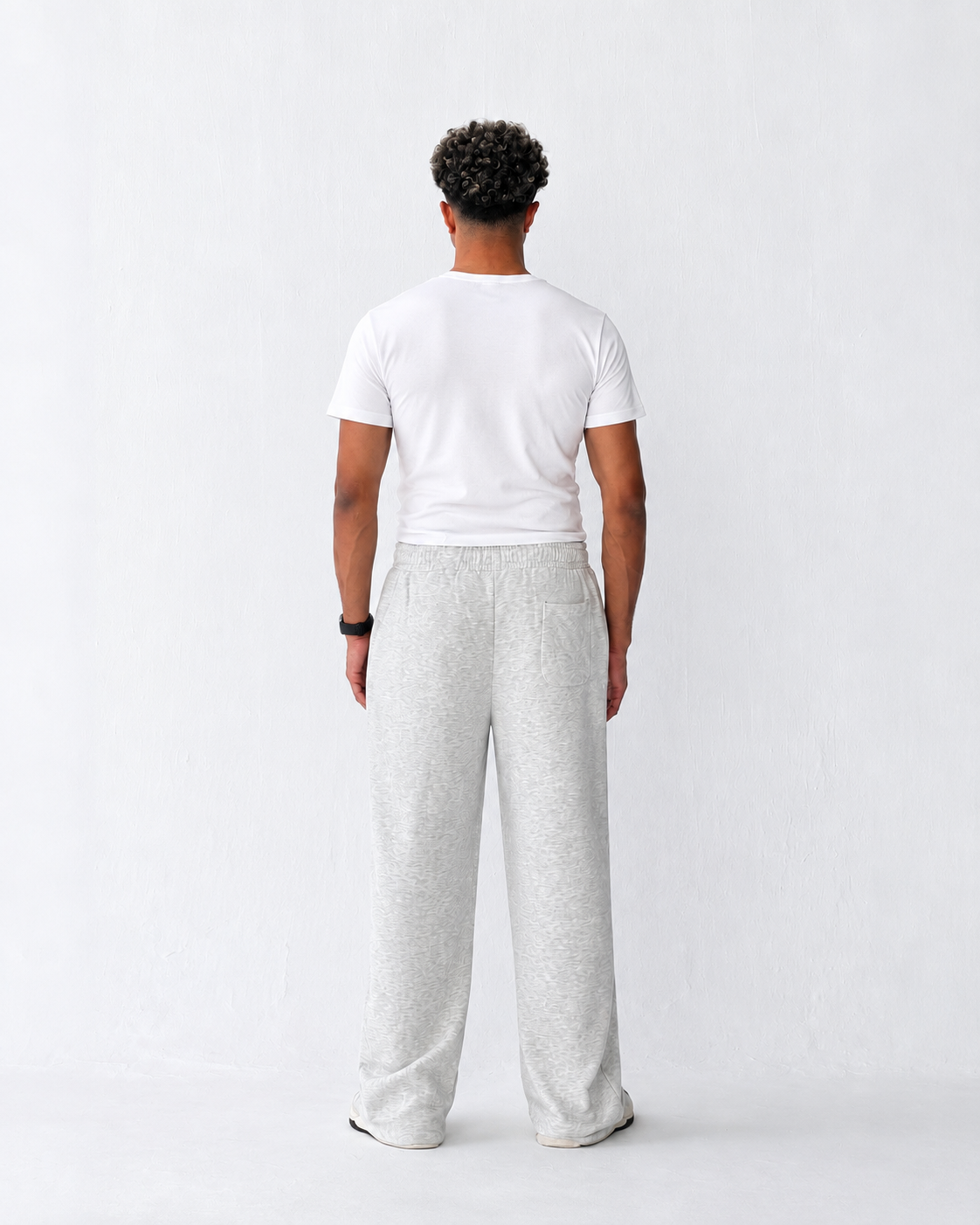 Duo Unisex Pleated Wide-Leg Sweatpants – 100% Cotton Face