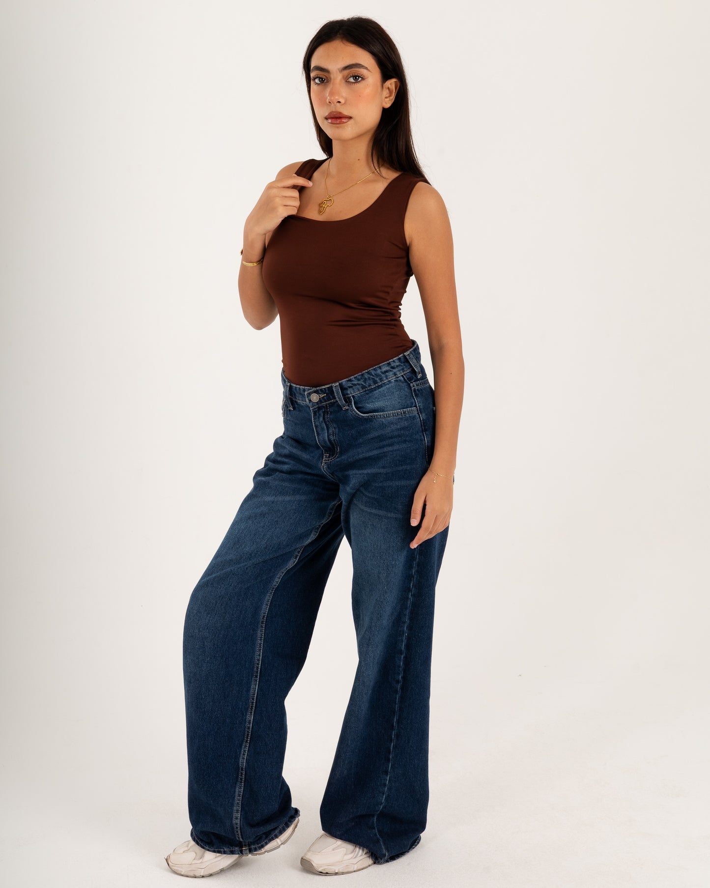 Basic Tank top - Scoop Neck - Double Layers.