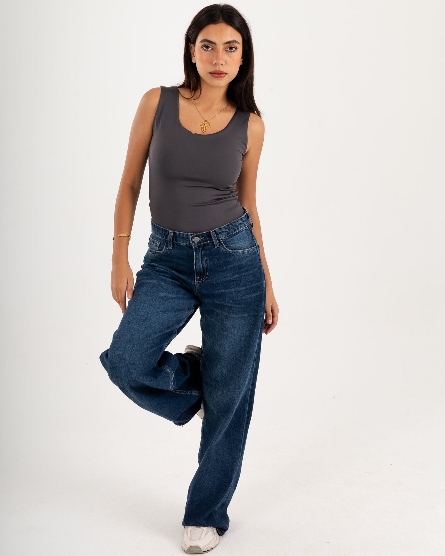 Basic Tank top - Scoop Neck - Double Layers.