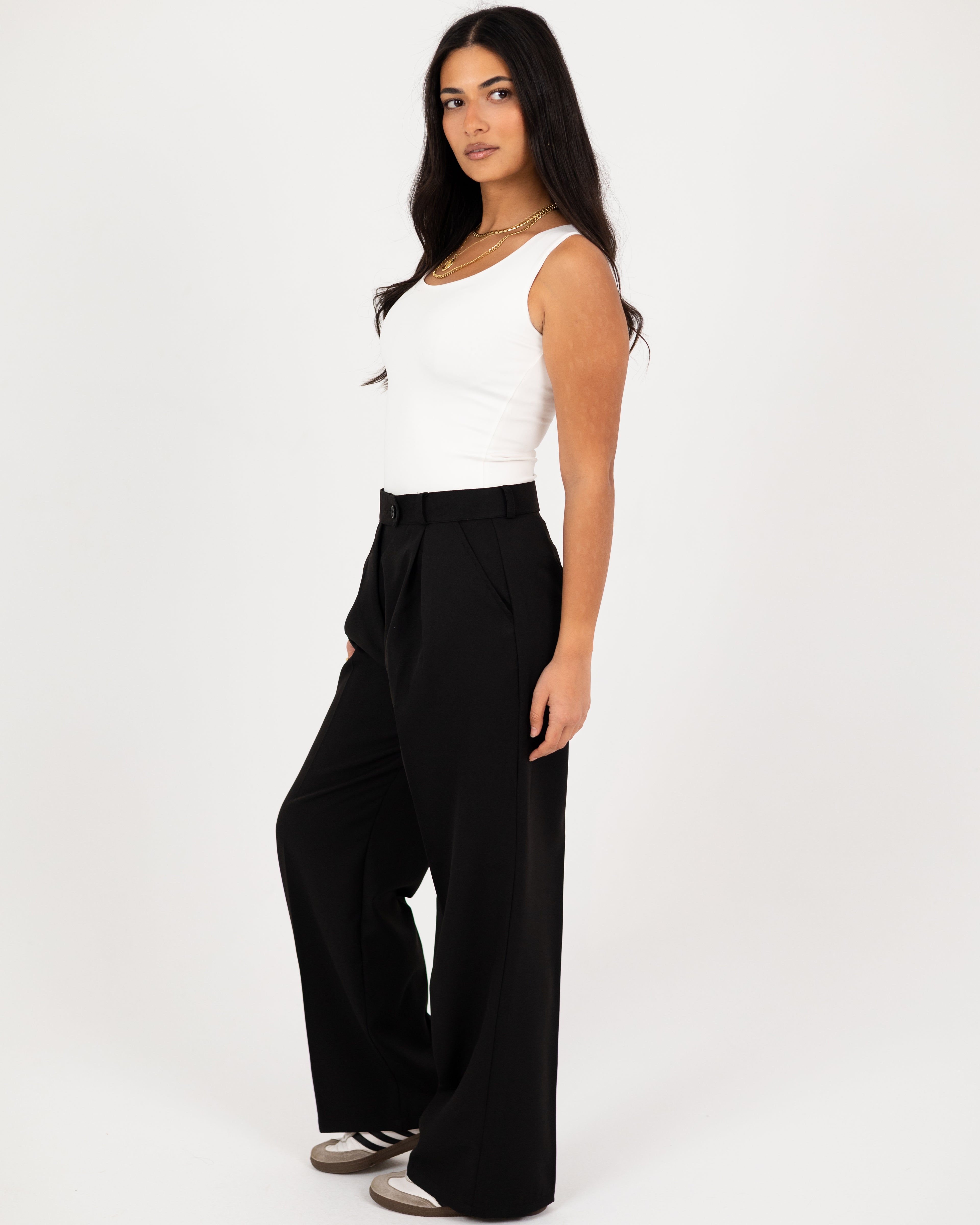 Wide-Leg Modern Pants