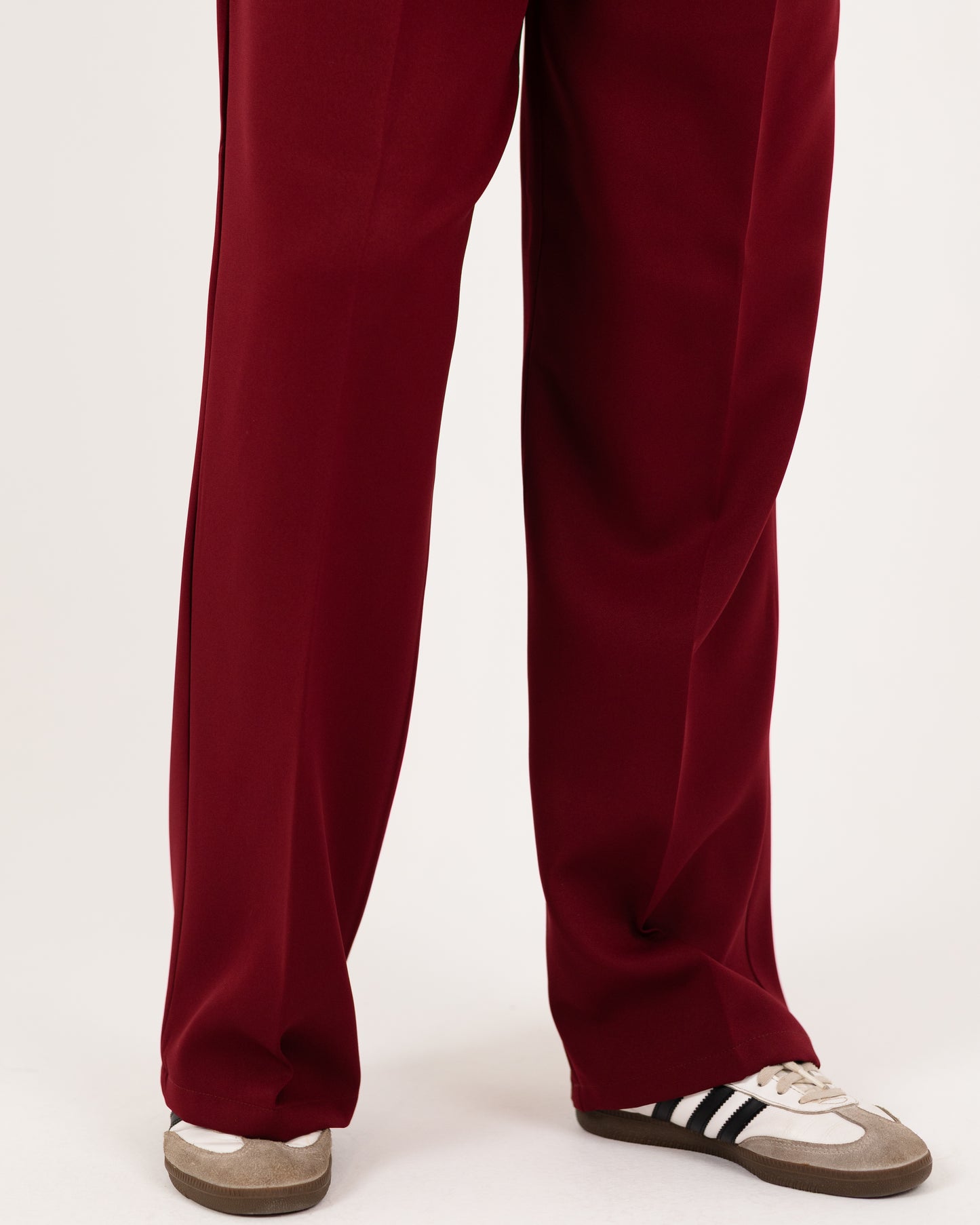 Wide-Leg Modern Pleated Pants