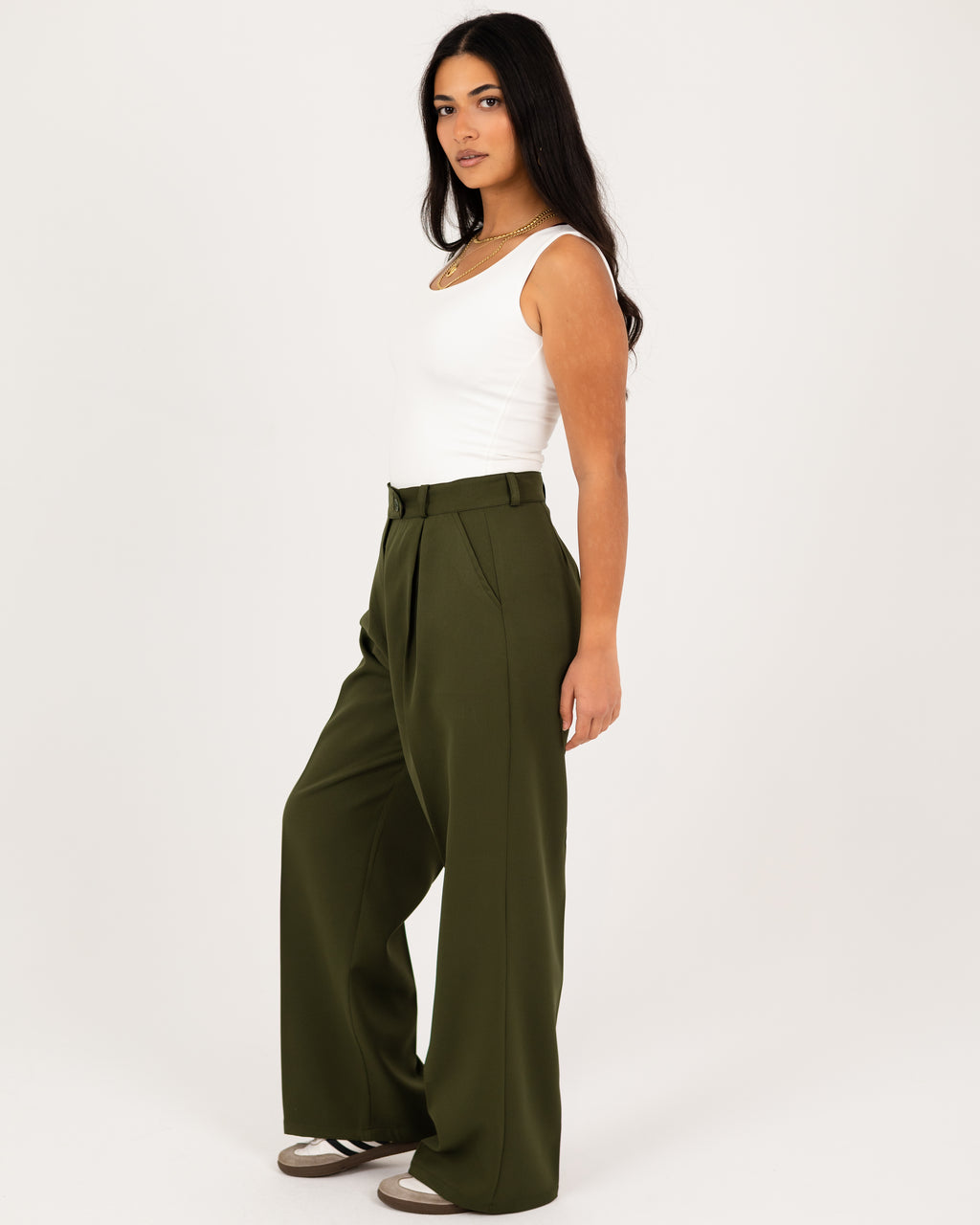 Wide-Leg Modern Pants