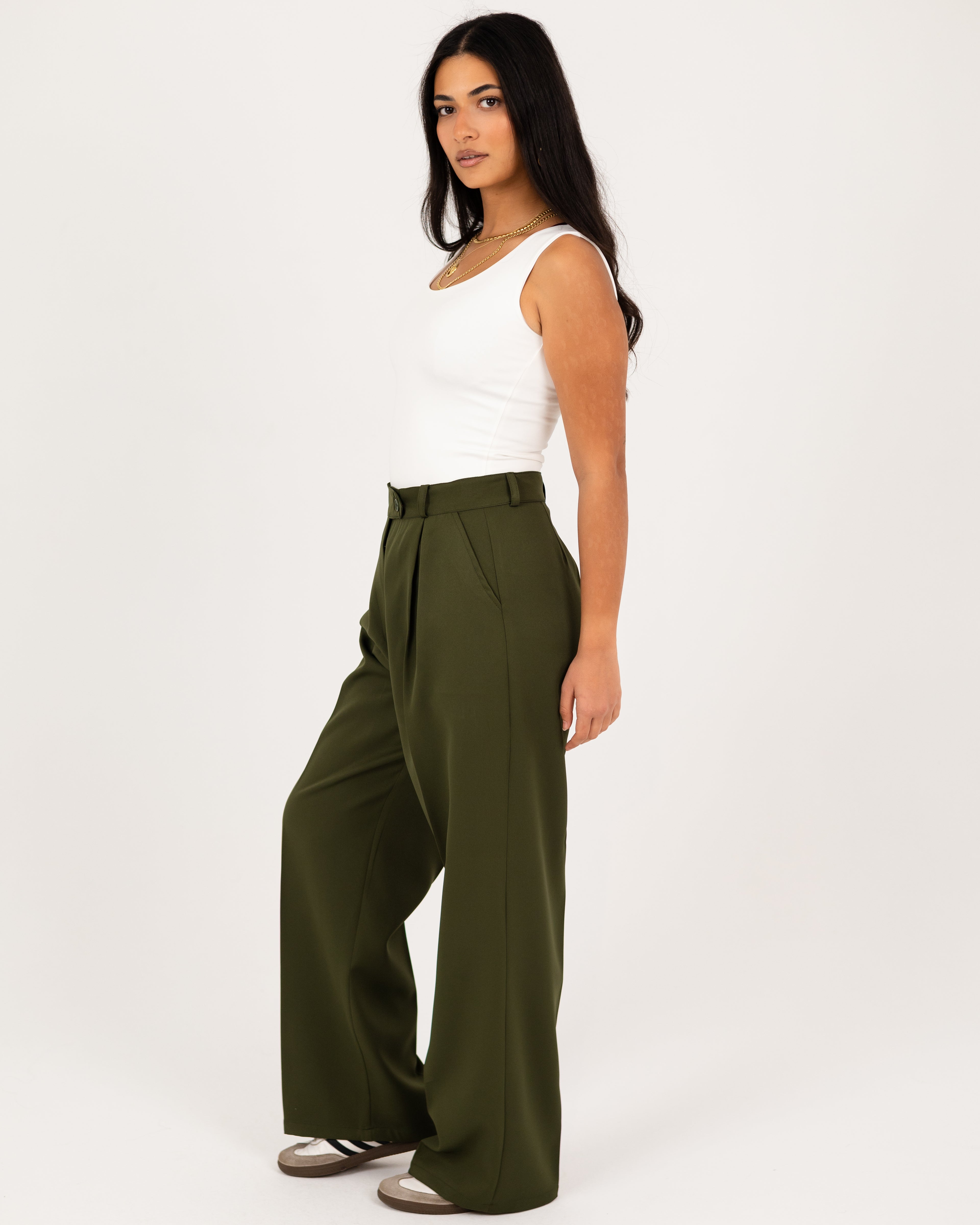 Wide-Leg Modern Pants