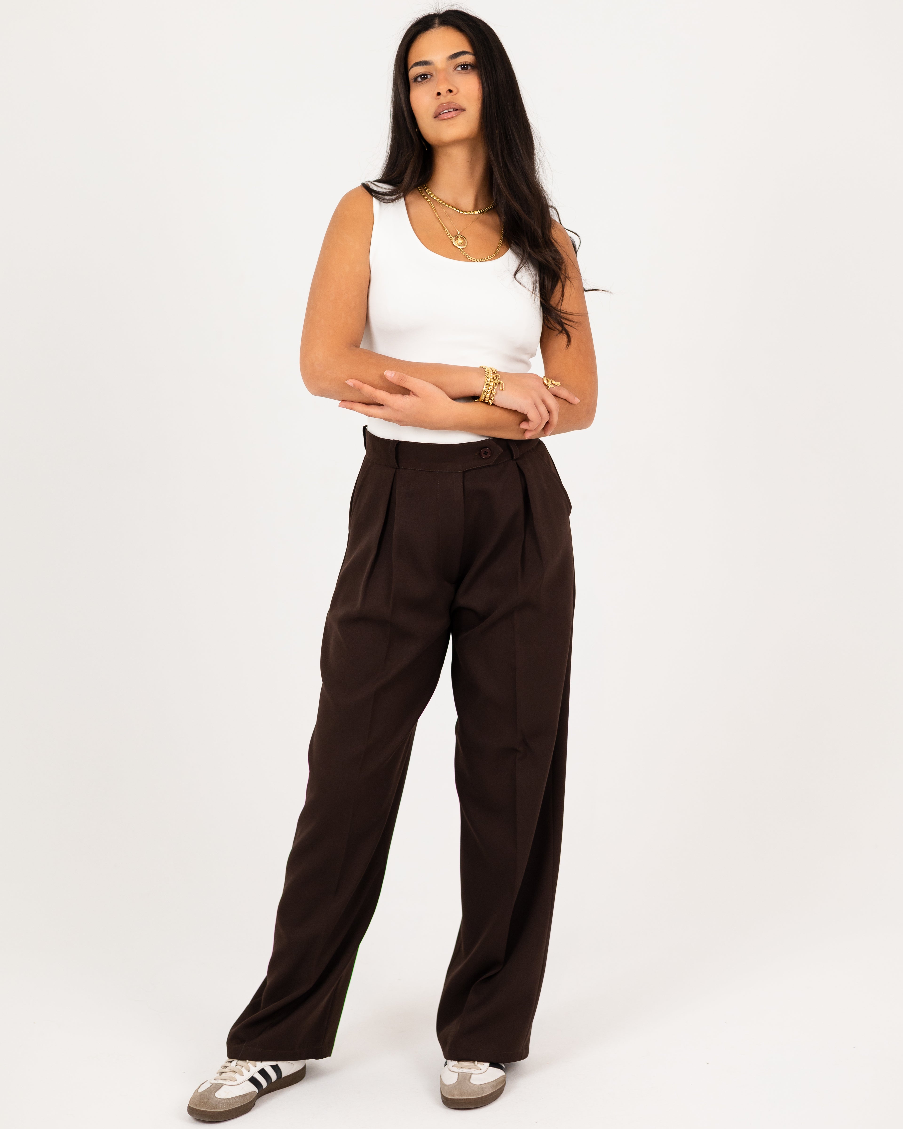 Wide-Leg Modern Pants