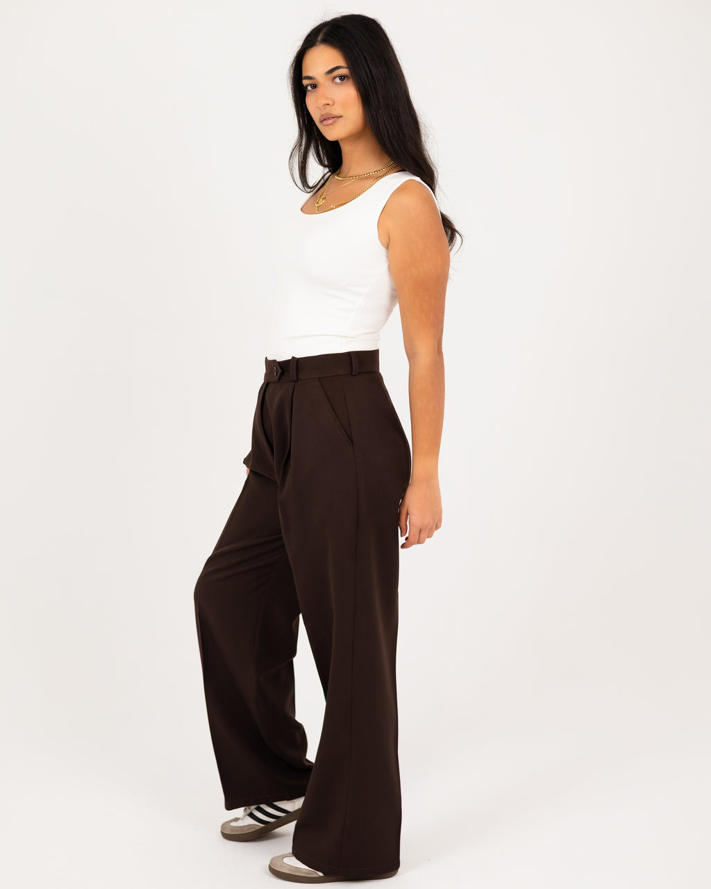 Wide-Leg Modern Pants