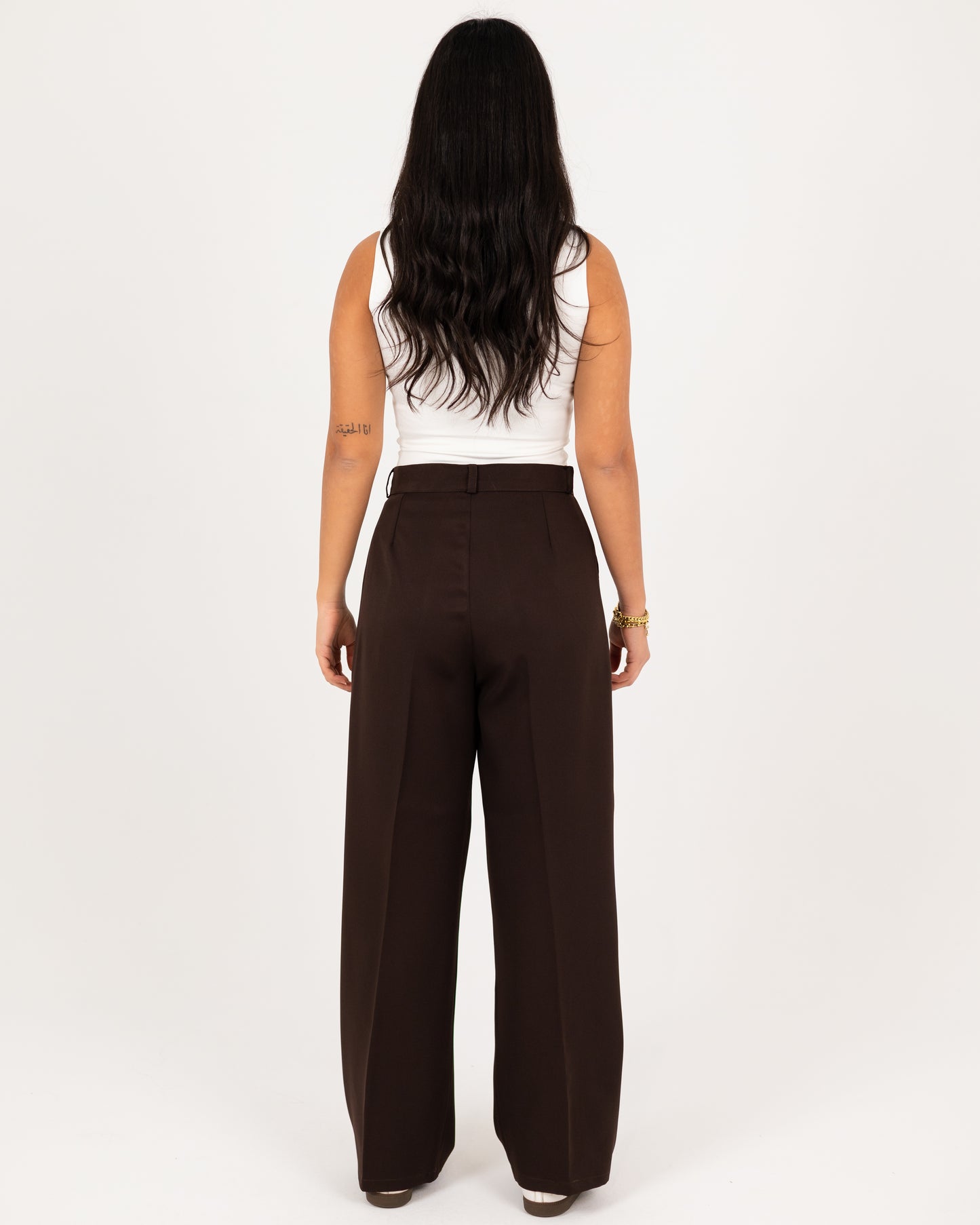 Wide-Leg Modern Pleated Pants