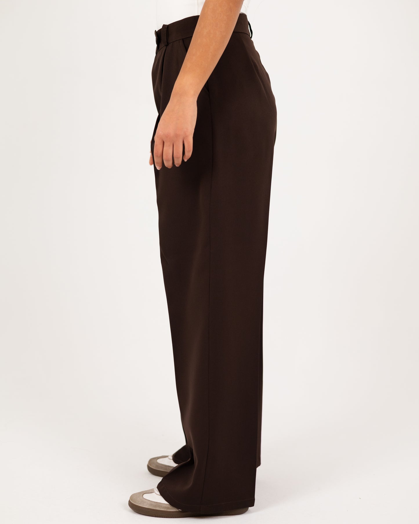 Wide-Leg Modern Pleated Pants