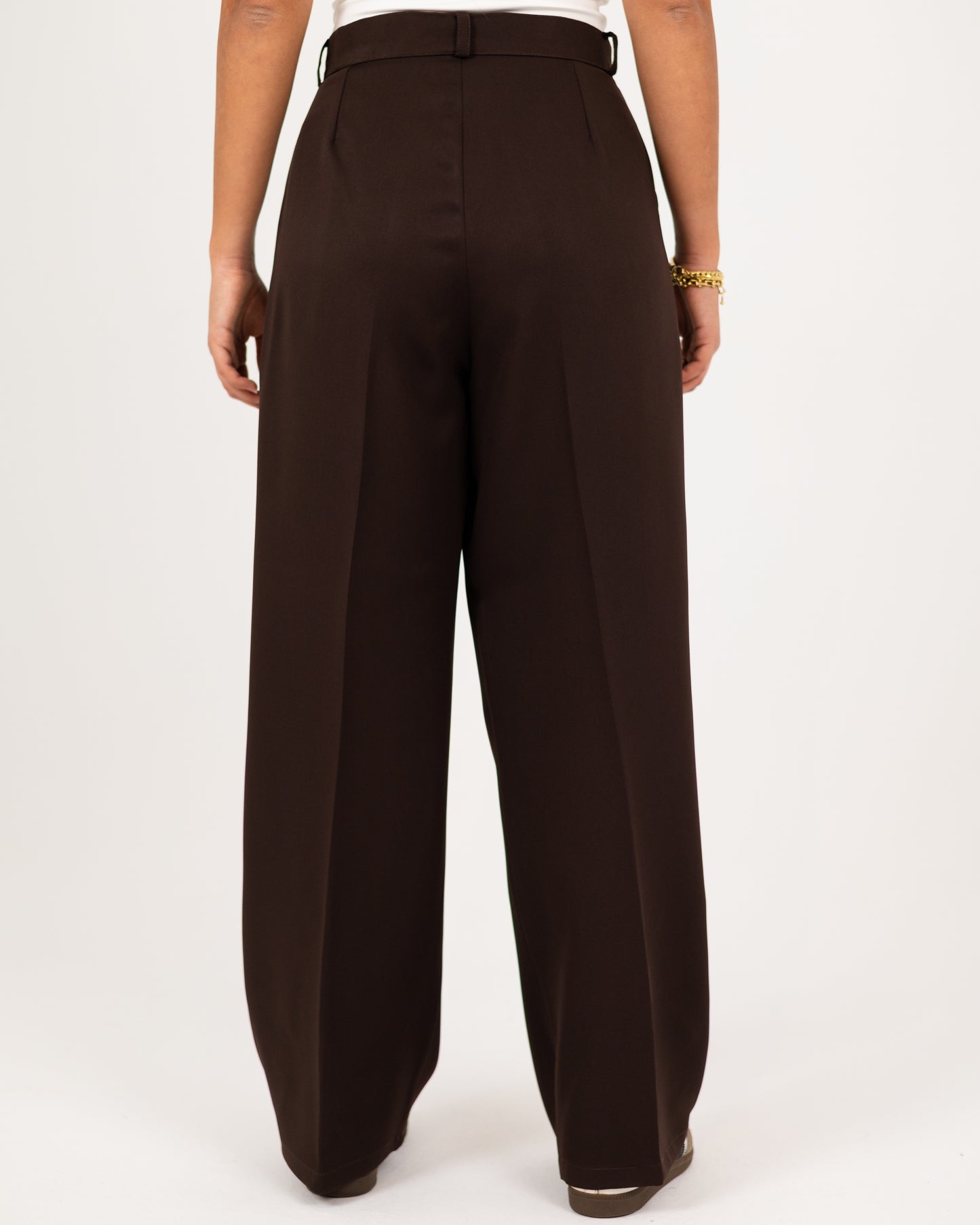 Wide-Leg Modern Pleated Pants