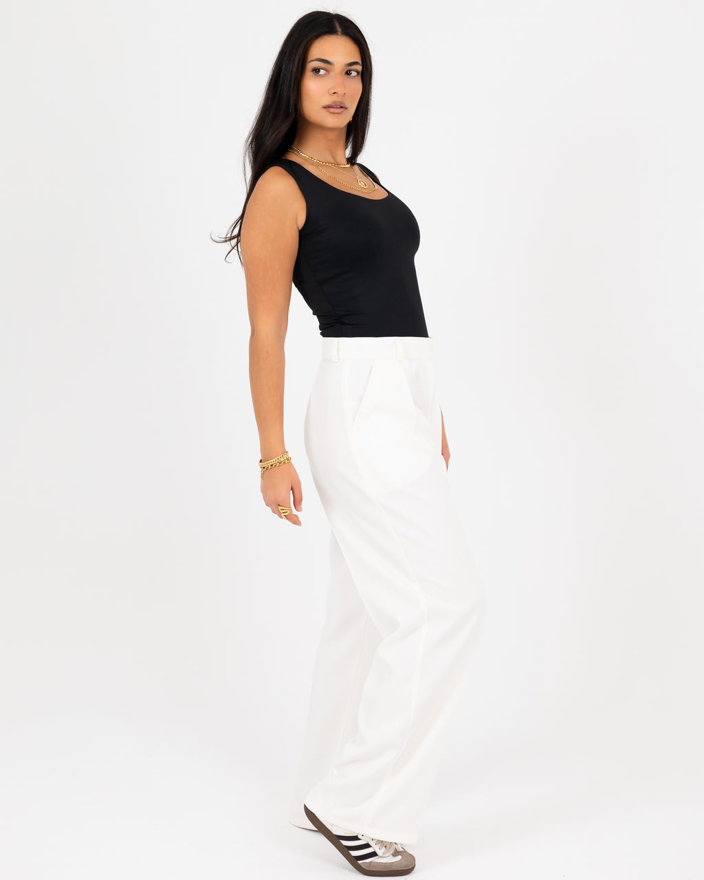 Wide-Leg Modern Pants