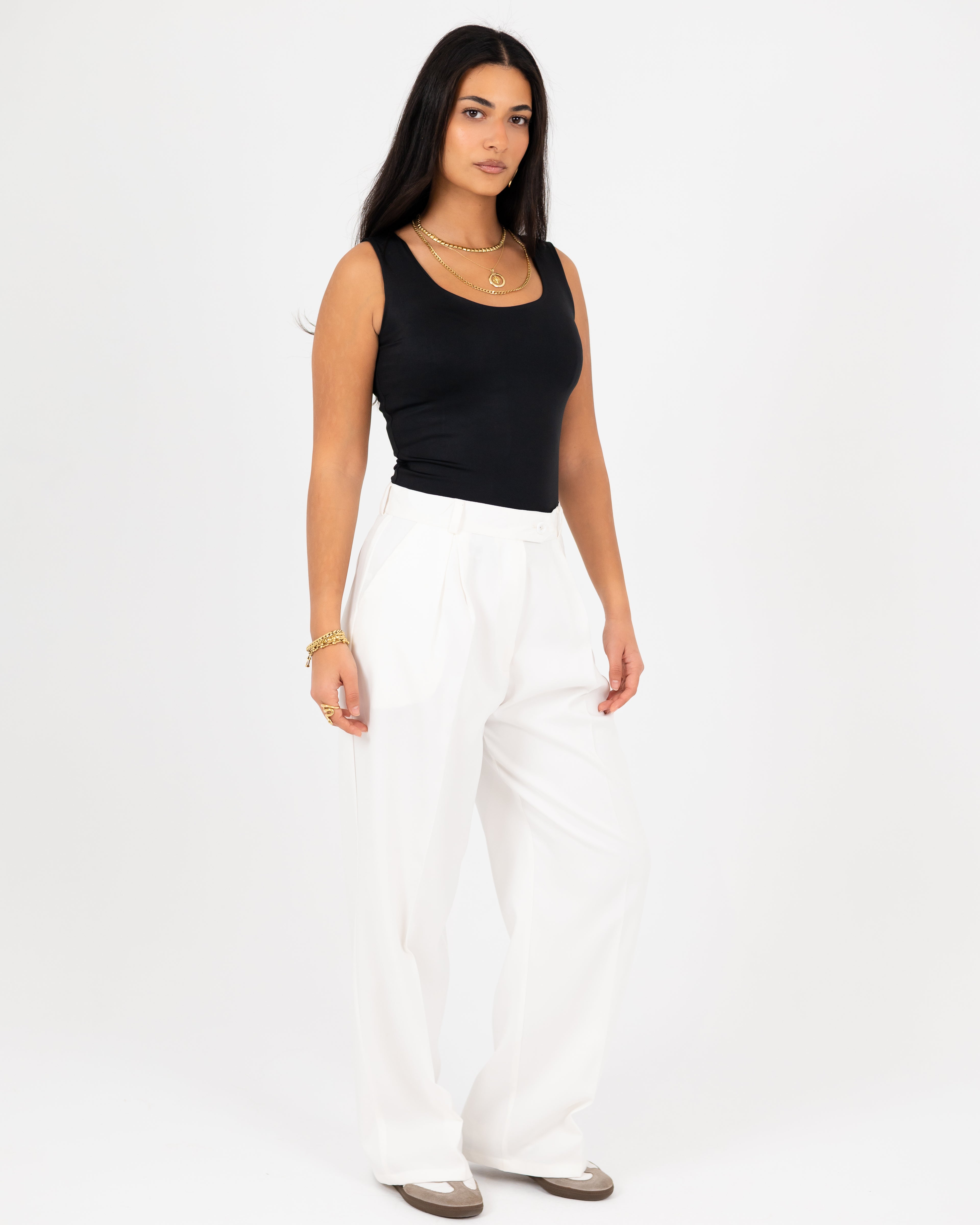 Wide-Leg Modern Pants