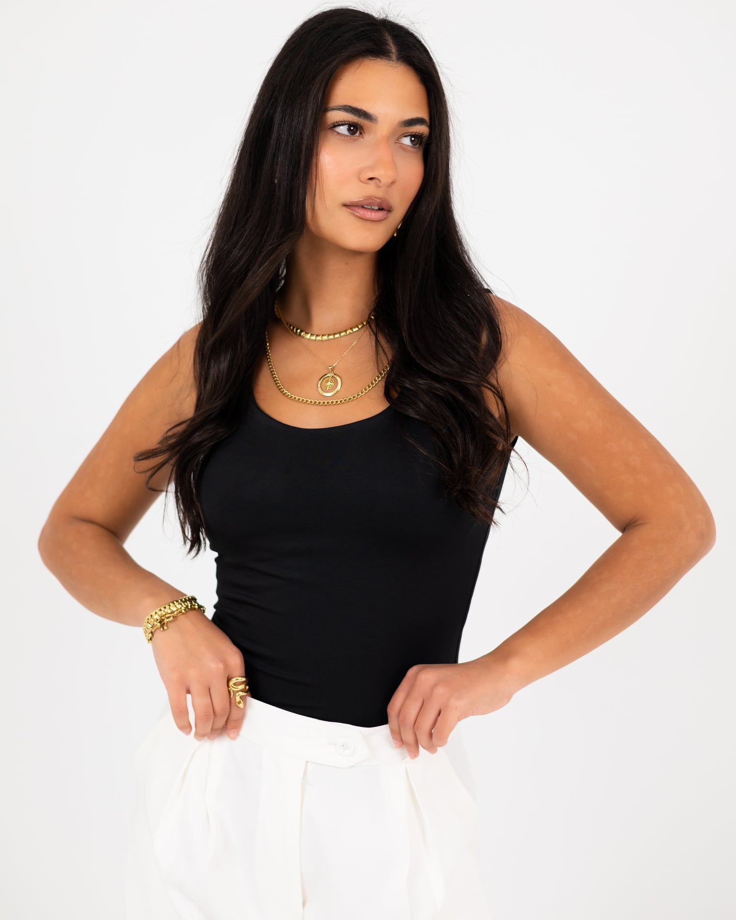 Wide-Leg Modern Pleated Pants