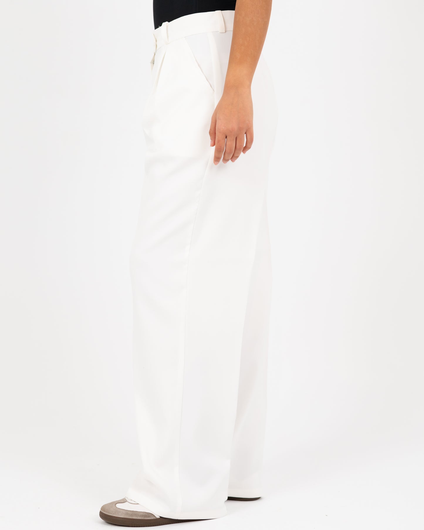 Wide-Leg Modern Pleated Pants