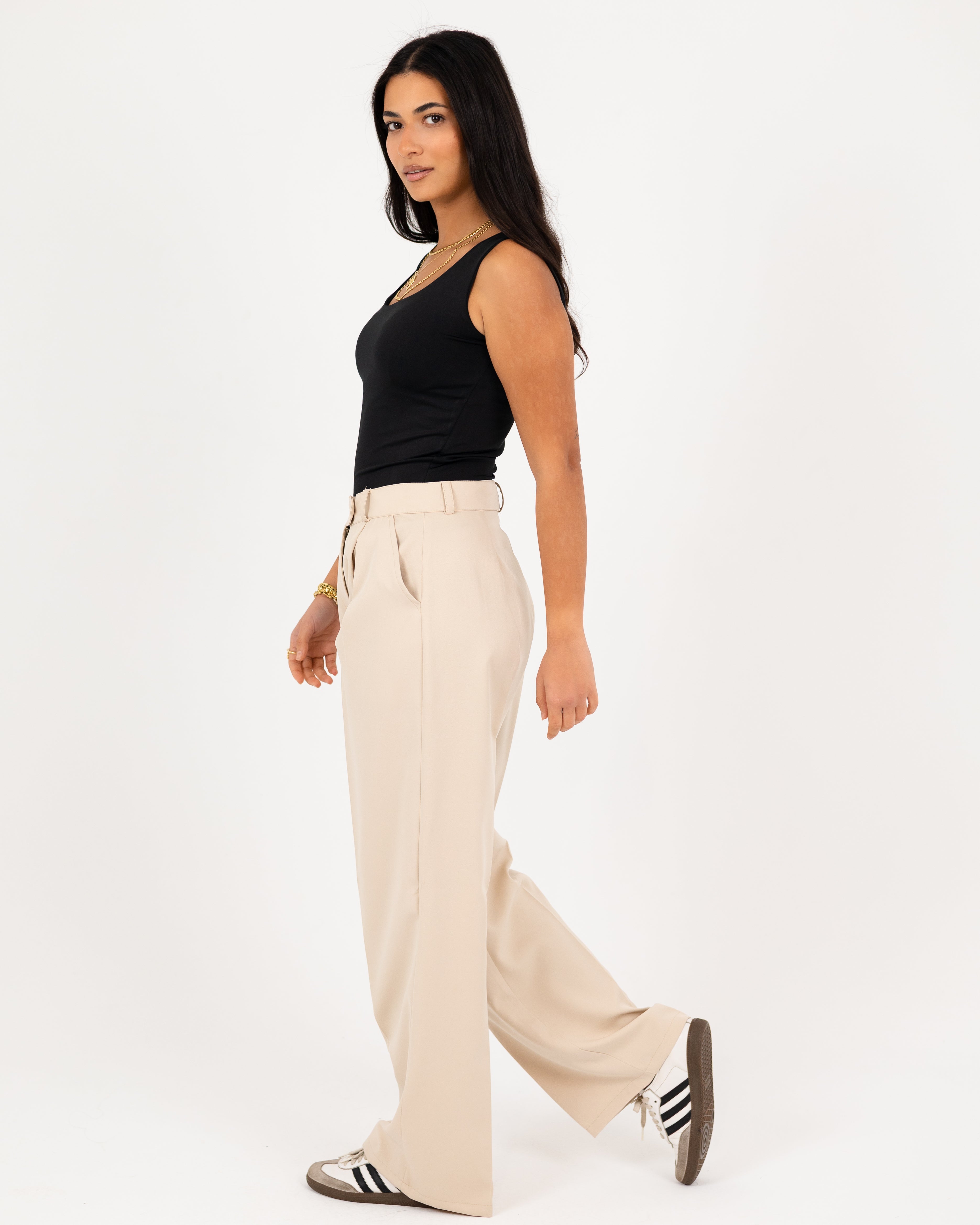 Wide-Leg Modern Pants