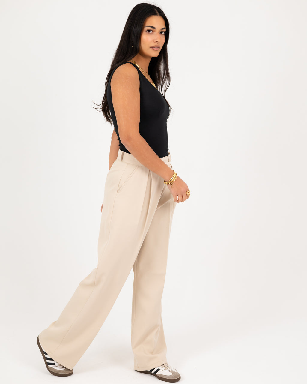Wide-Leg Modern Pants