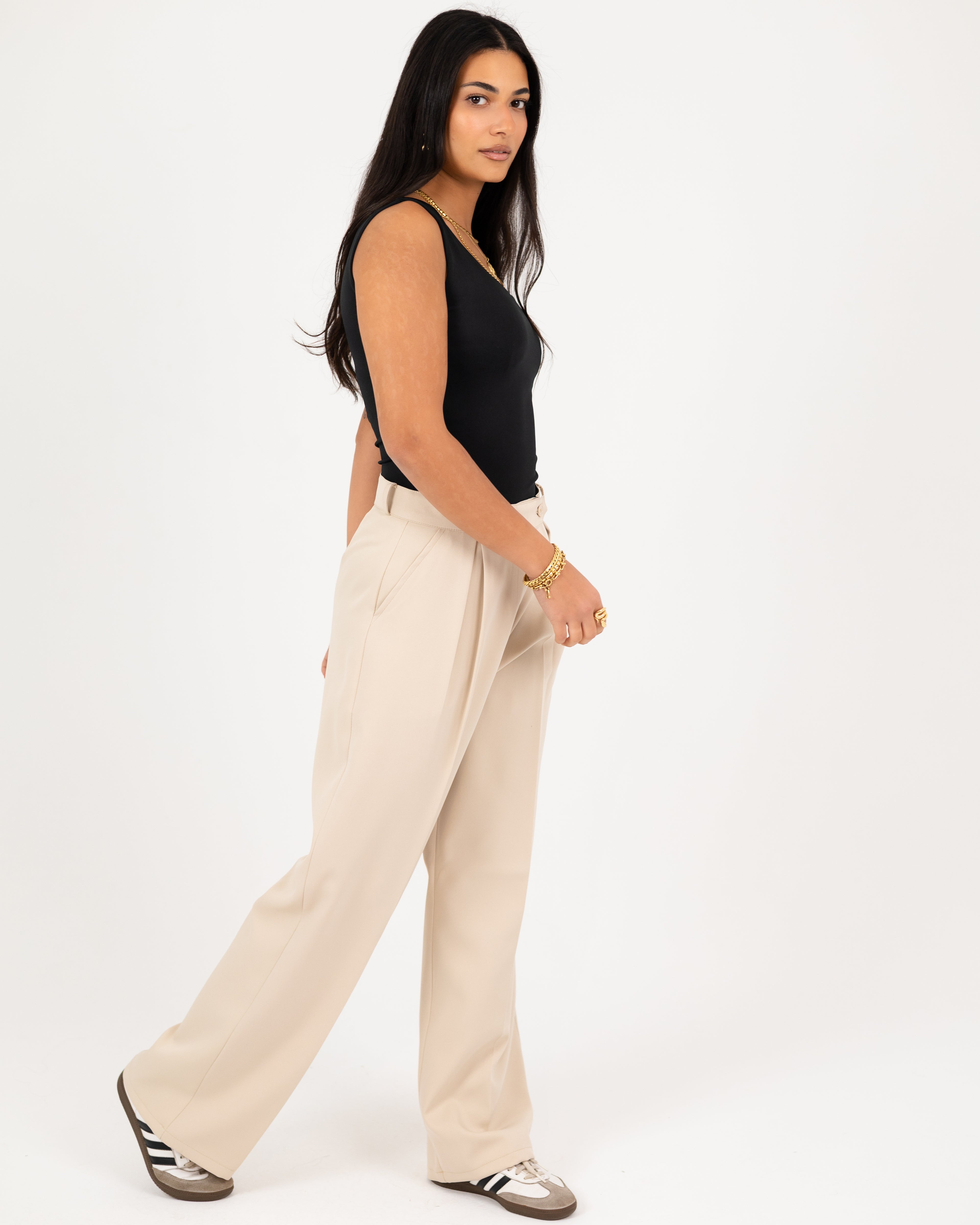 Wide-Leg Modern Pants