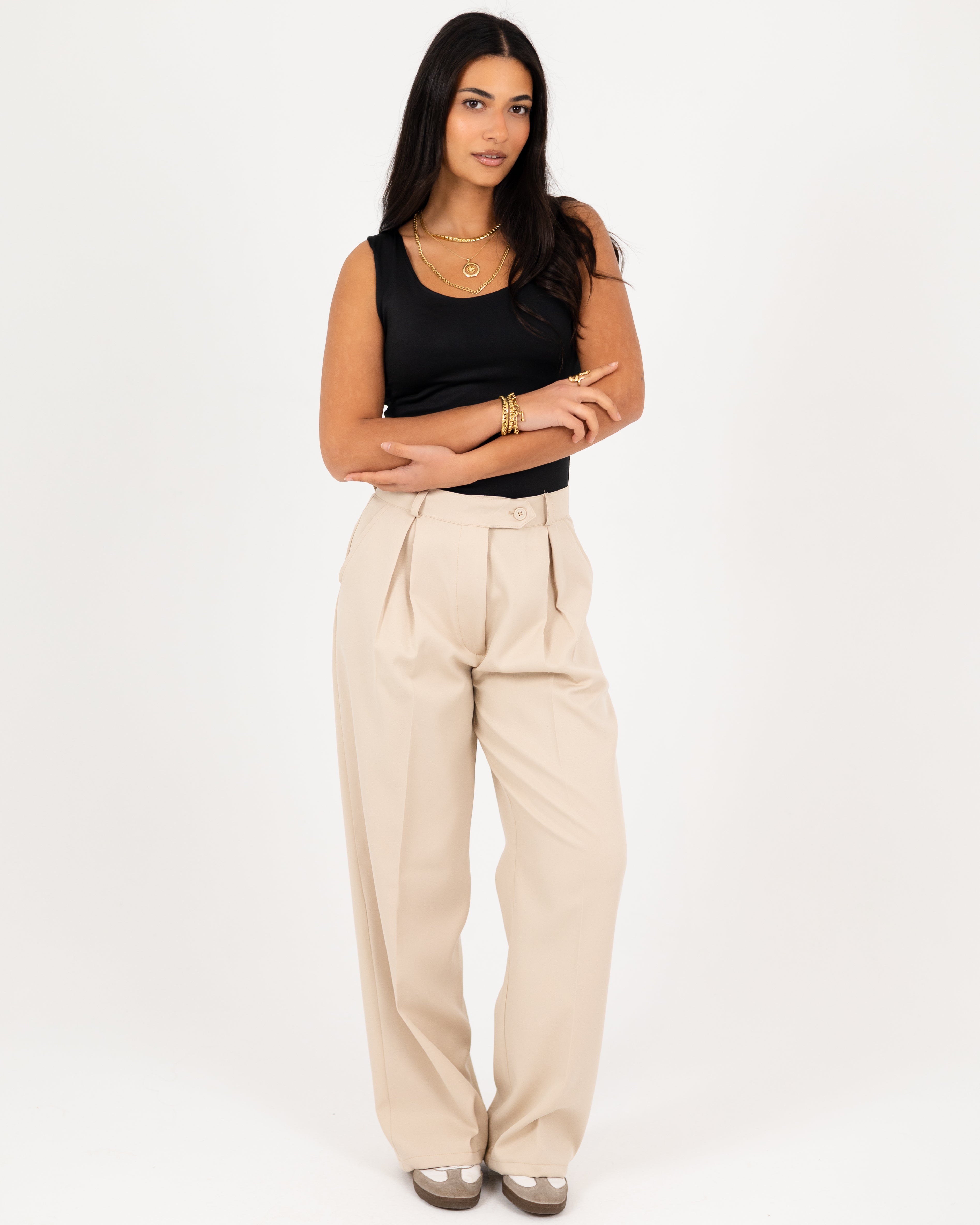 Wide-Leg Modern Pants