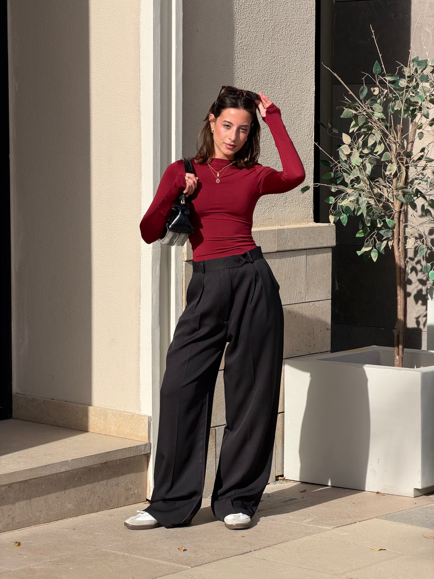 Wide-Leg Modern Pants