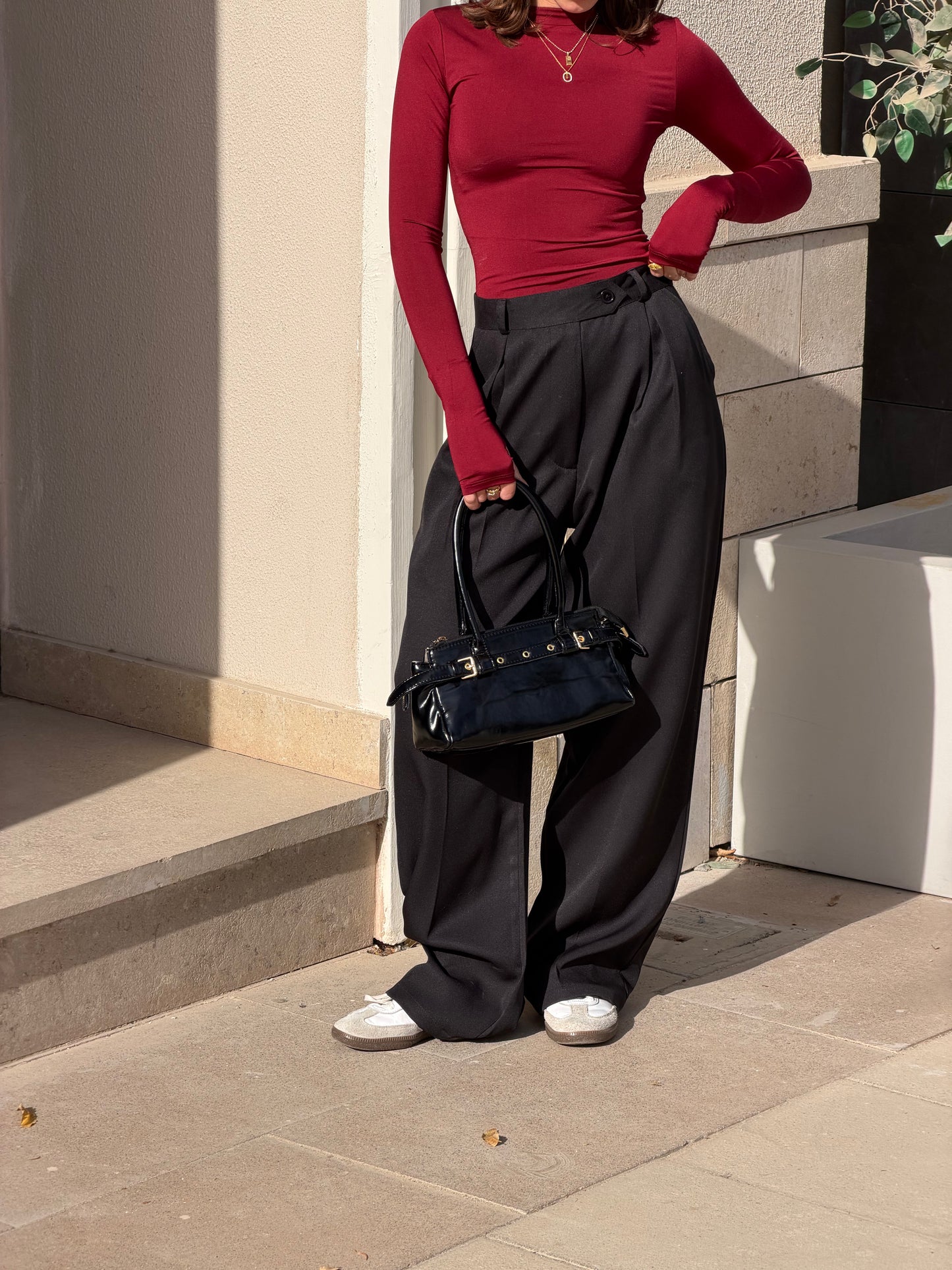 Wide-Leg Modern Pants