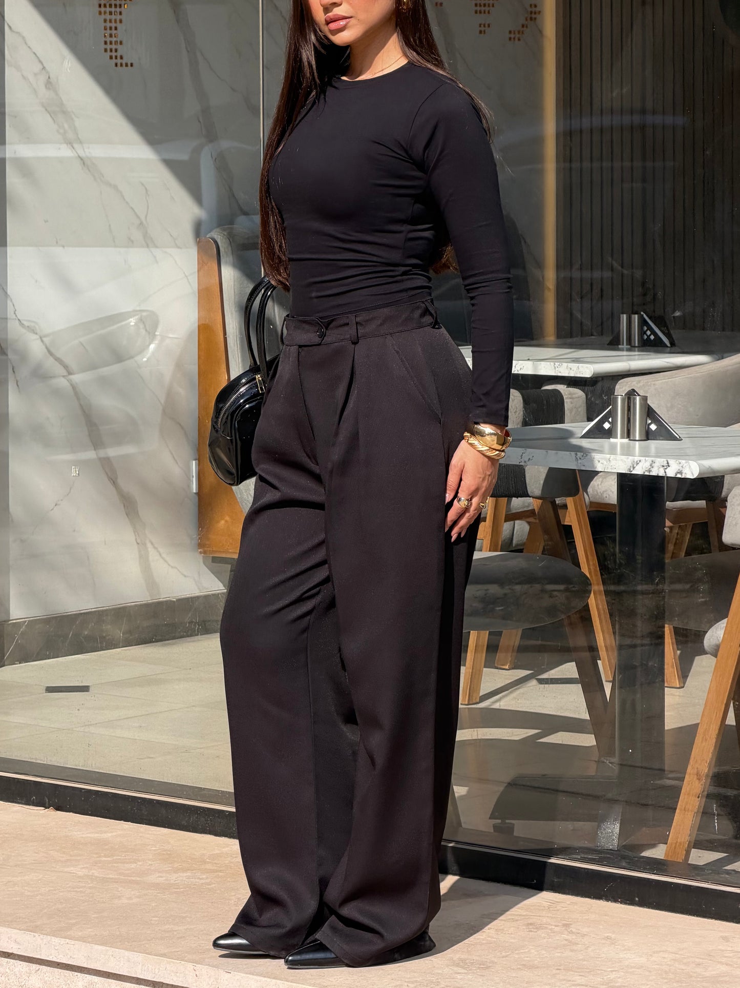 Wide-Leg Modern Pants