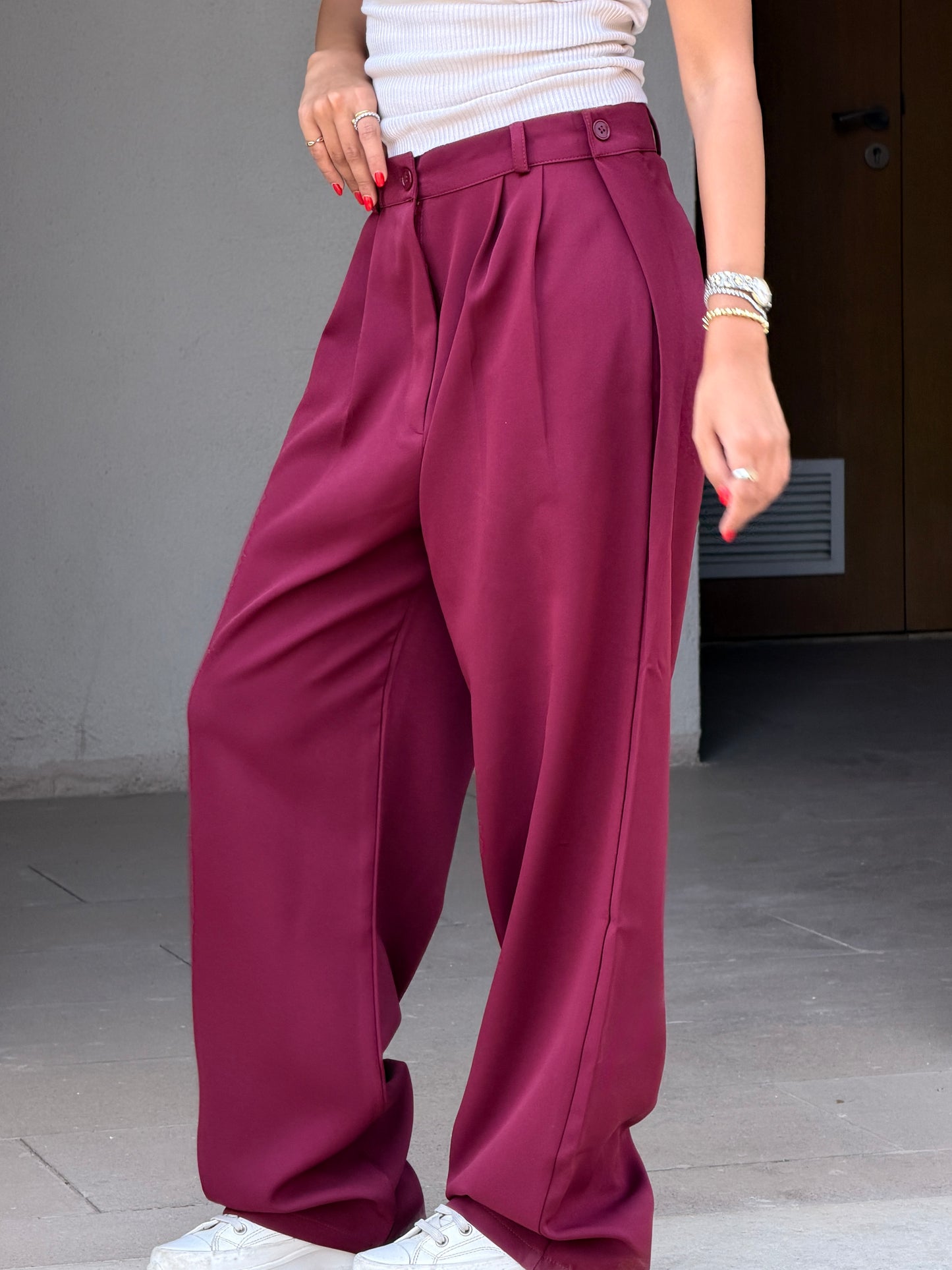 Smart Tailored Pants | Wide-Leg Fit