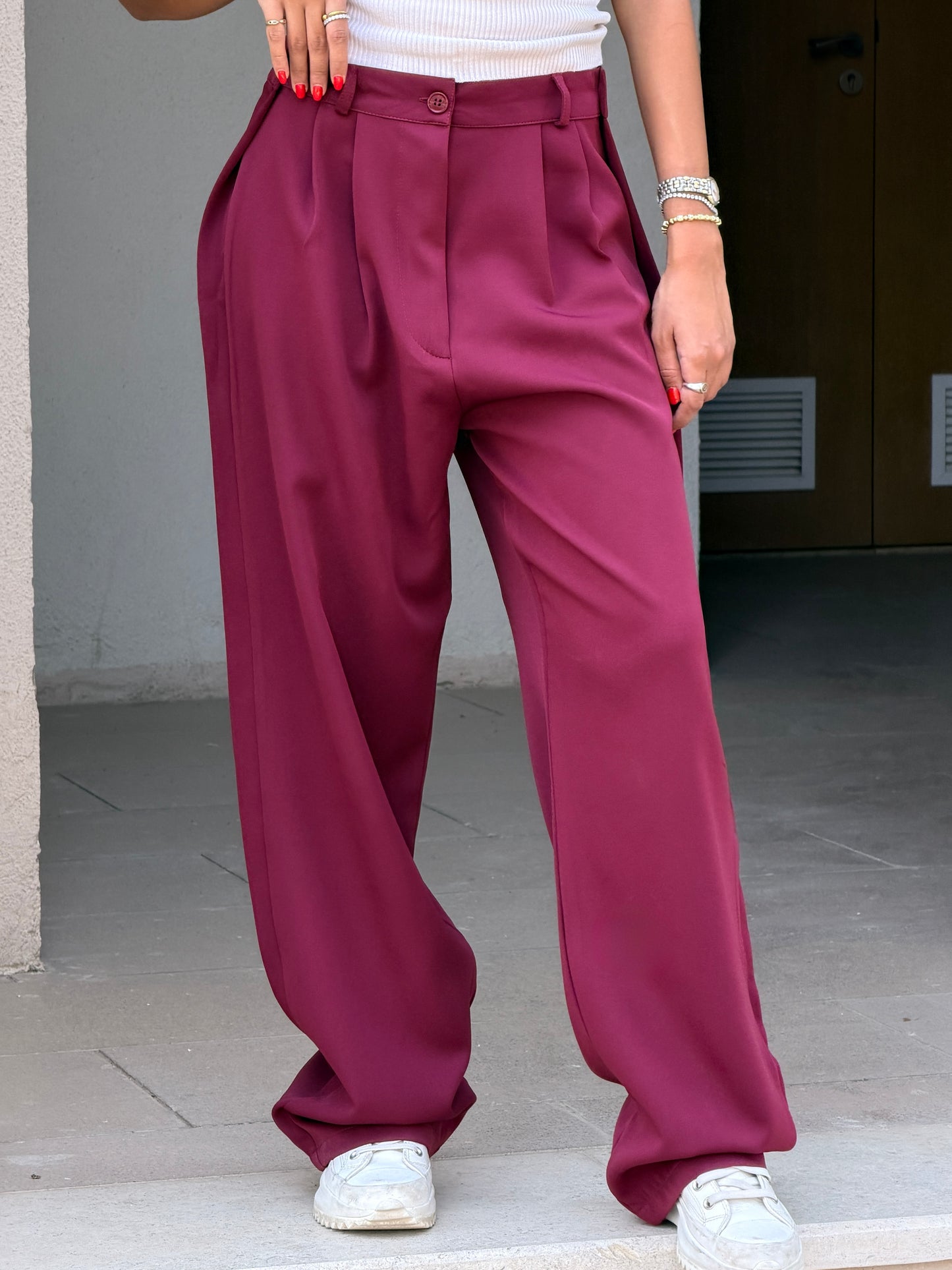 Smart Tailored Pants | Wide-Leg Fit