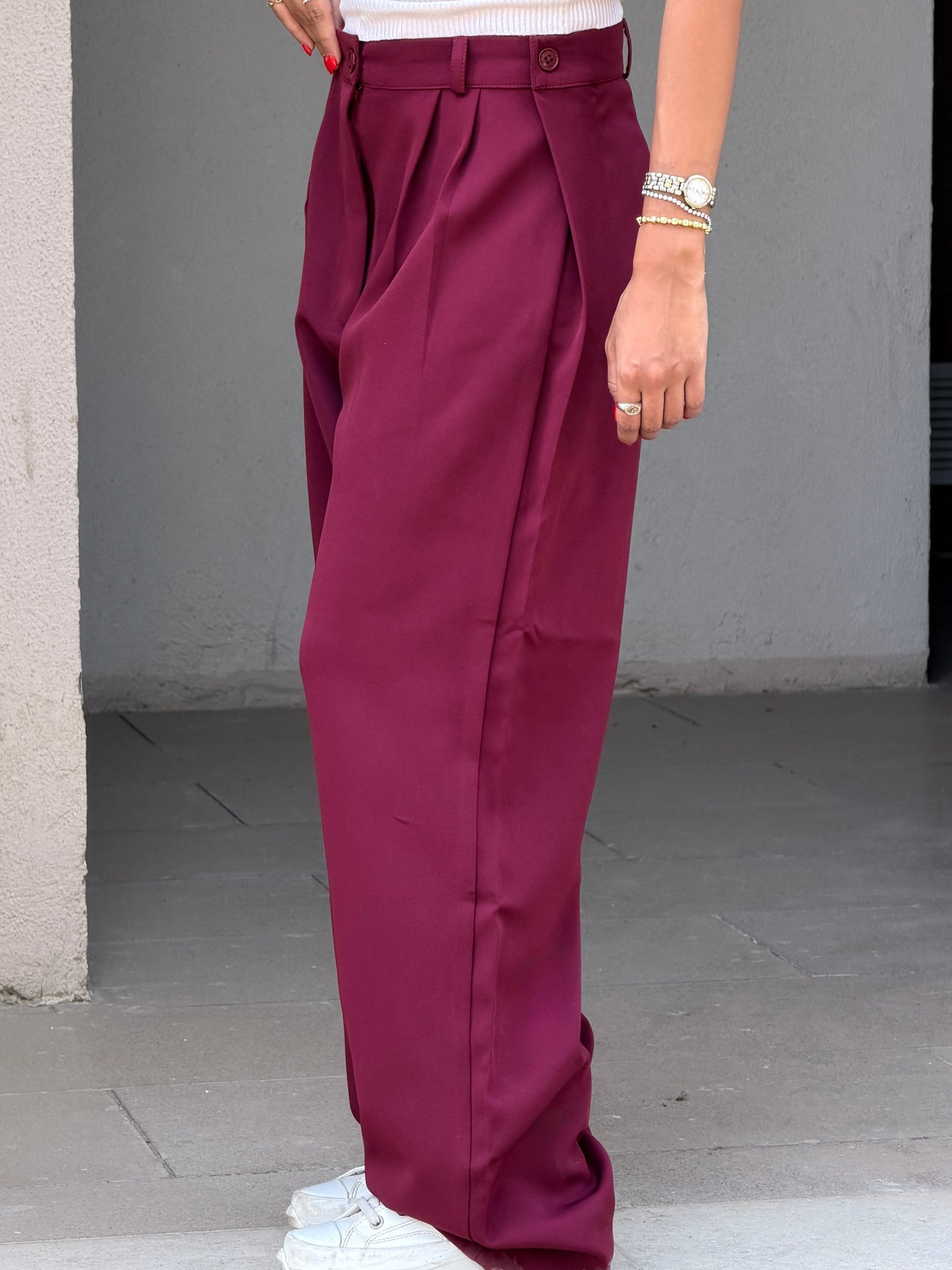 Smart Tailored Pants | Wide-Leg Fit