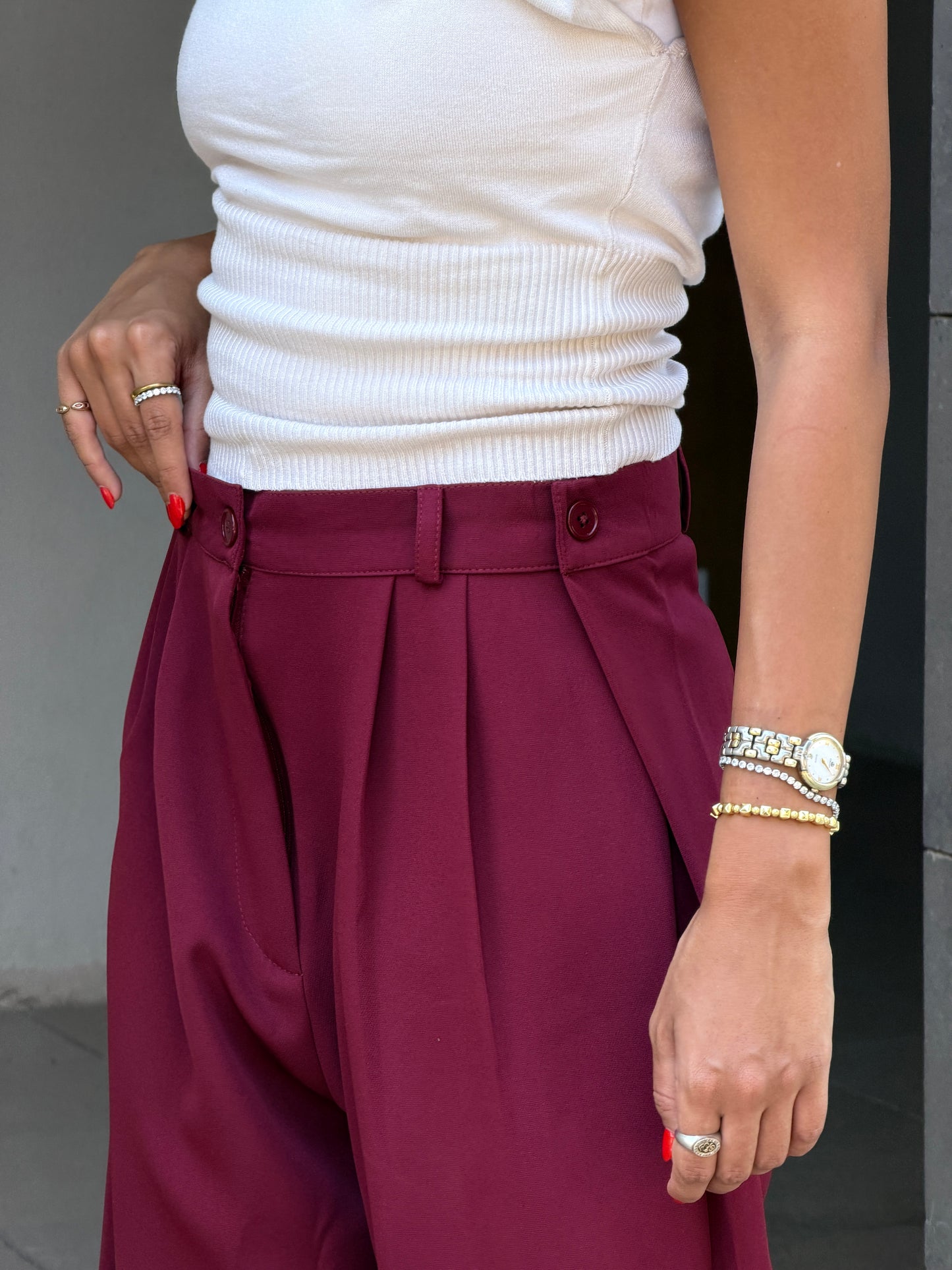 Smart Tailored Pants | Wide-Leg Fit