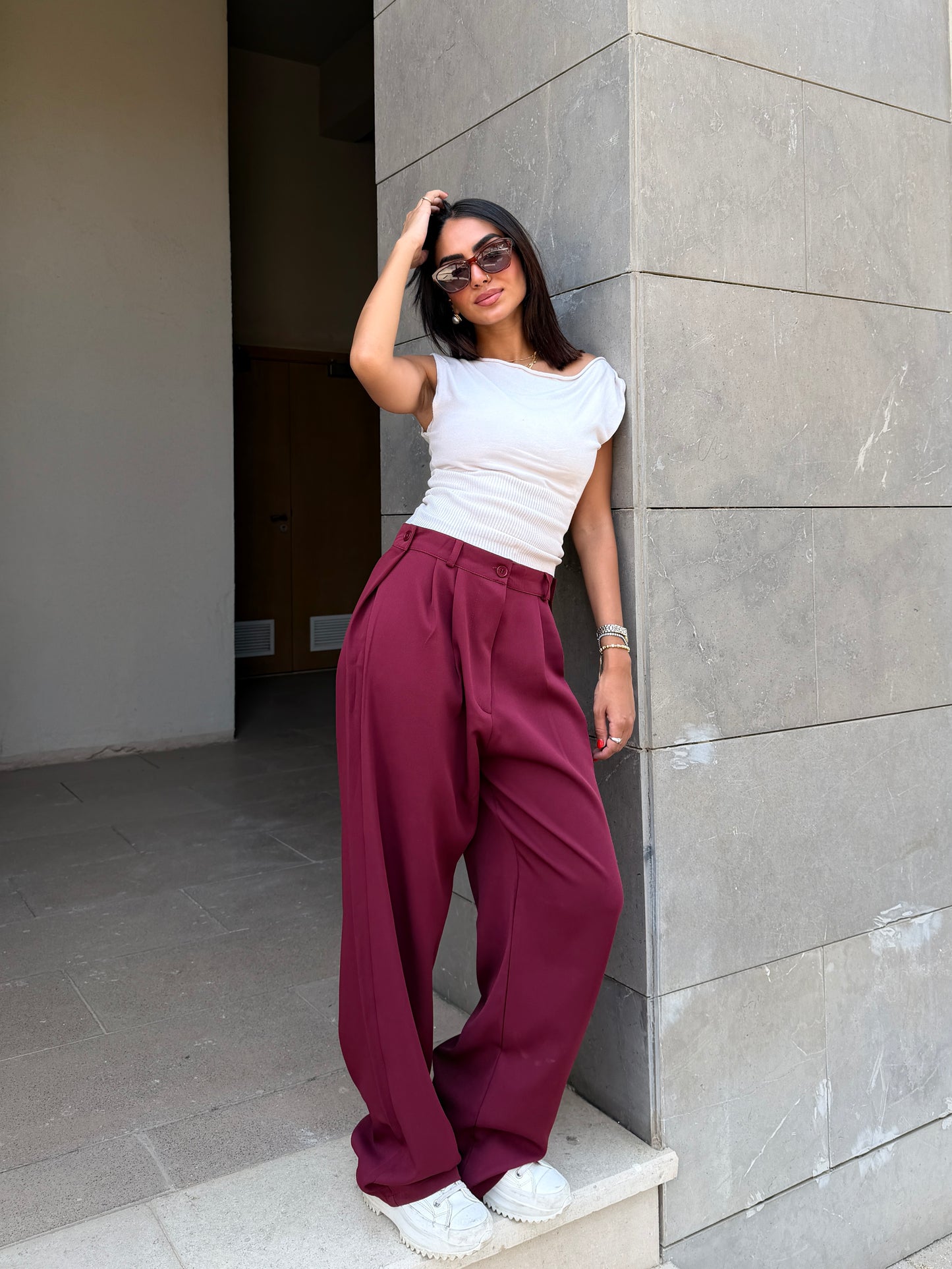 Smart Tailored Pants | Wide-Leg Fit