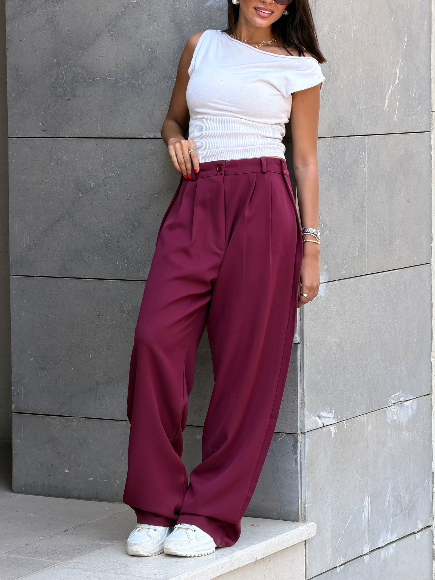 Smart Tailored Pants | Wide-Leg Fit