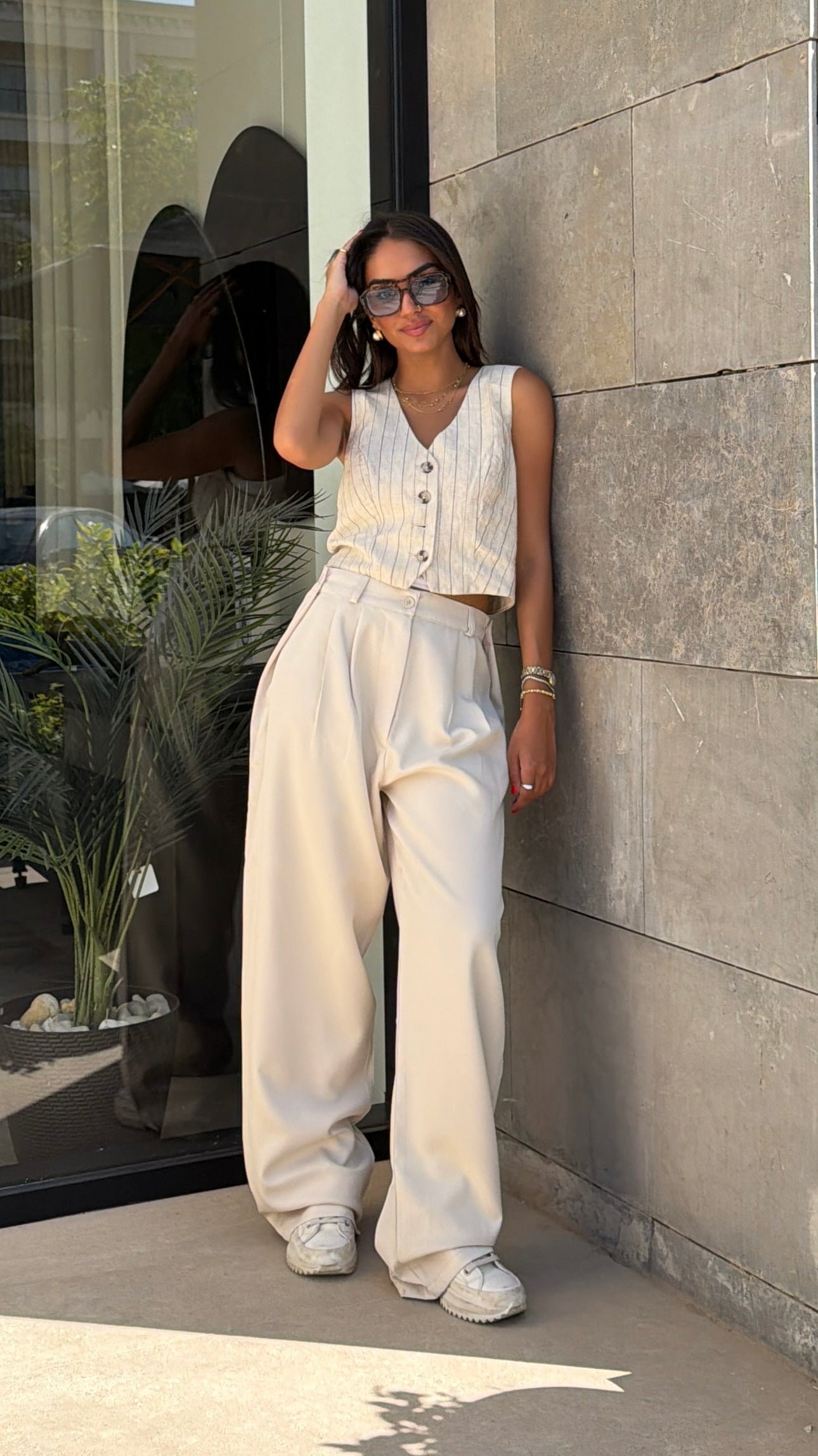 Smart Tailored Pants | Wide-Leg Fit