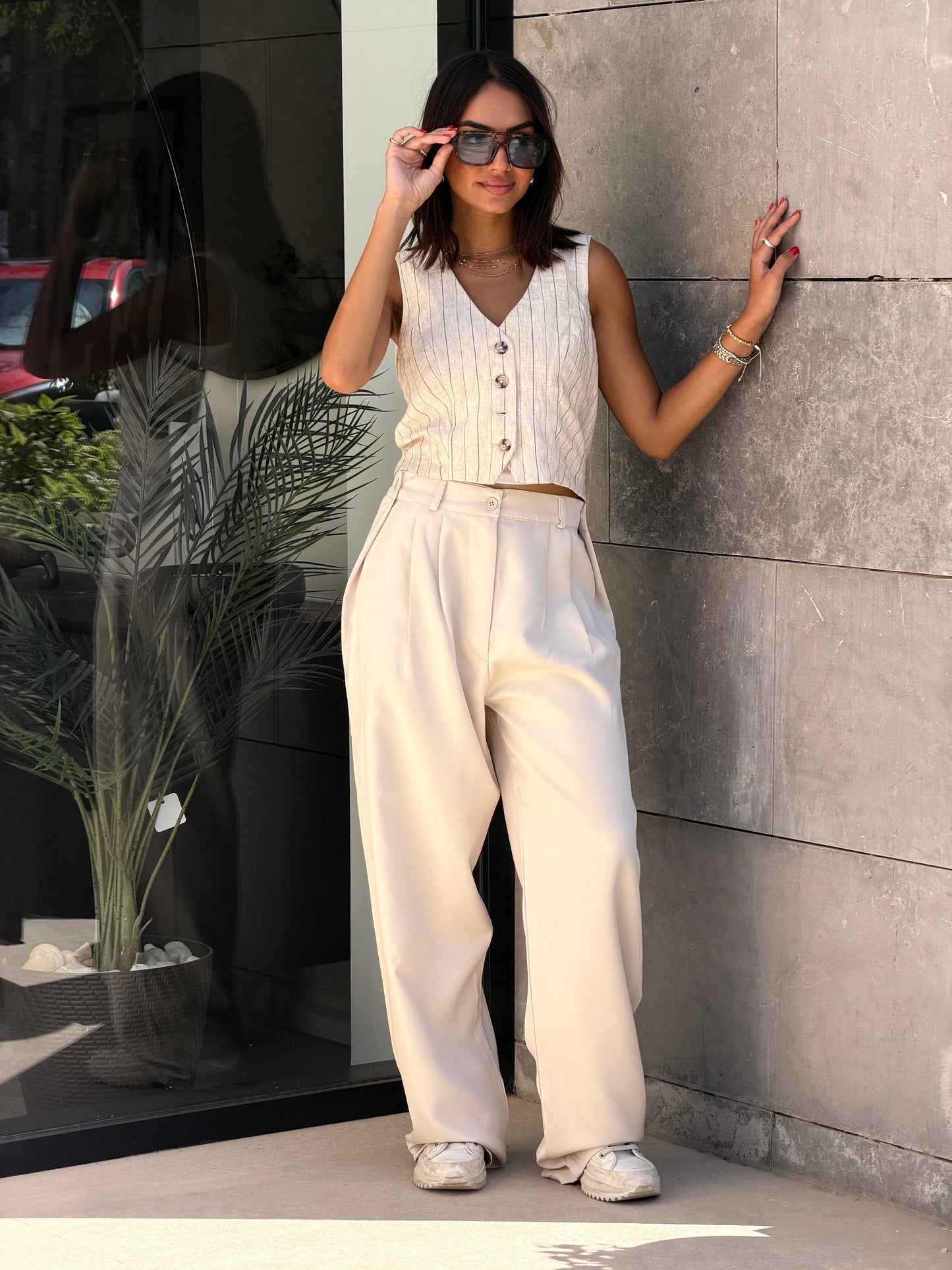 Smart Tailored Pants | Wide-Leg Fit