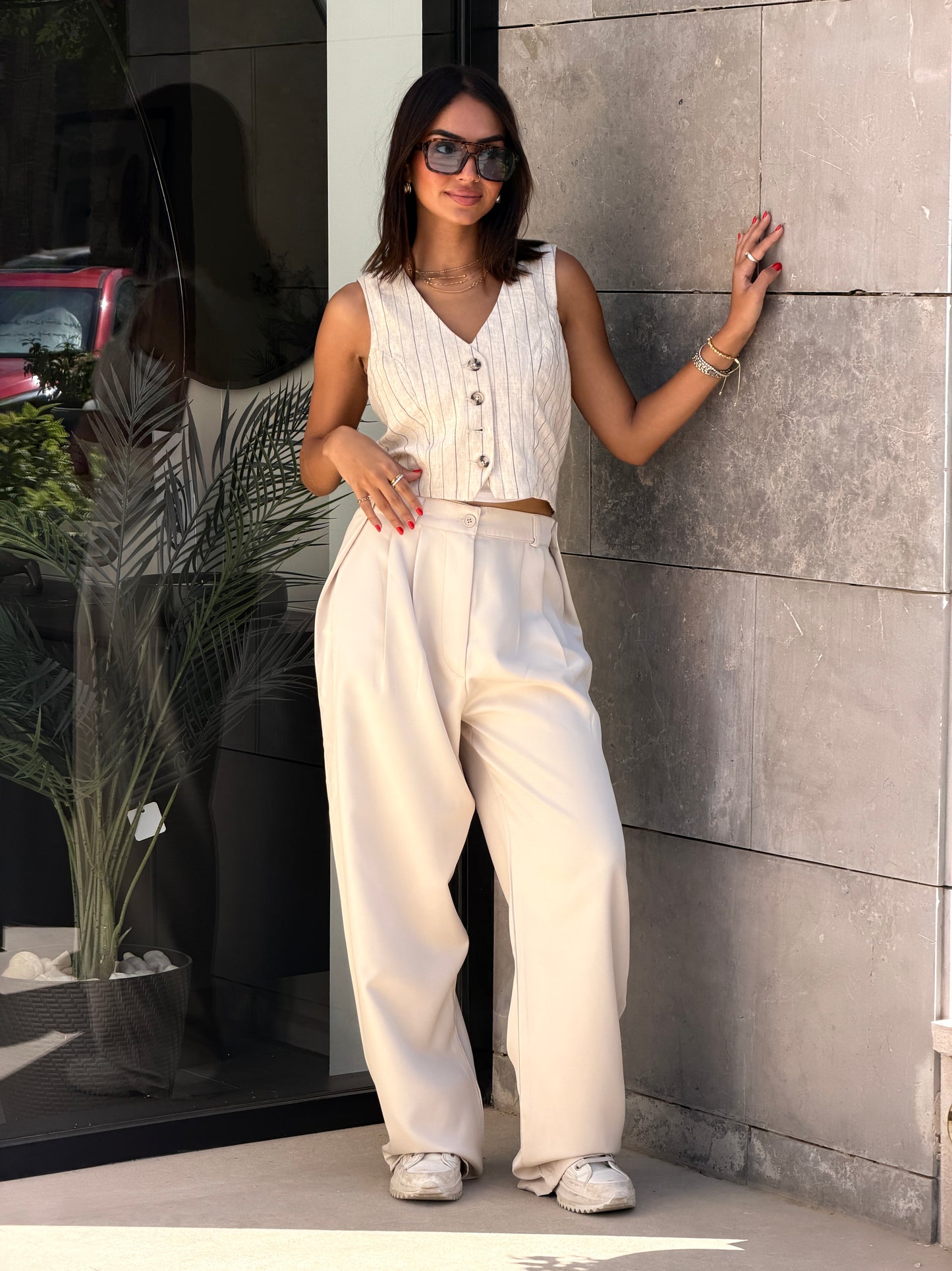Smart Tailored Pants | Wide-Leg Fit