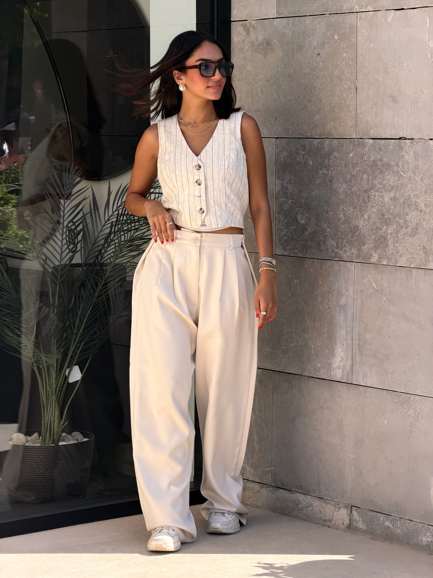 Smart Tailored Pants | Wide-Leg Fit