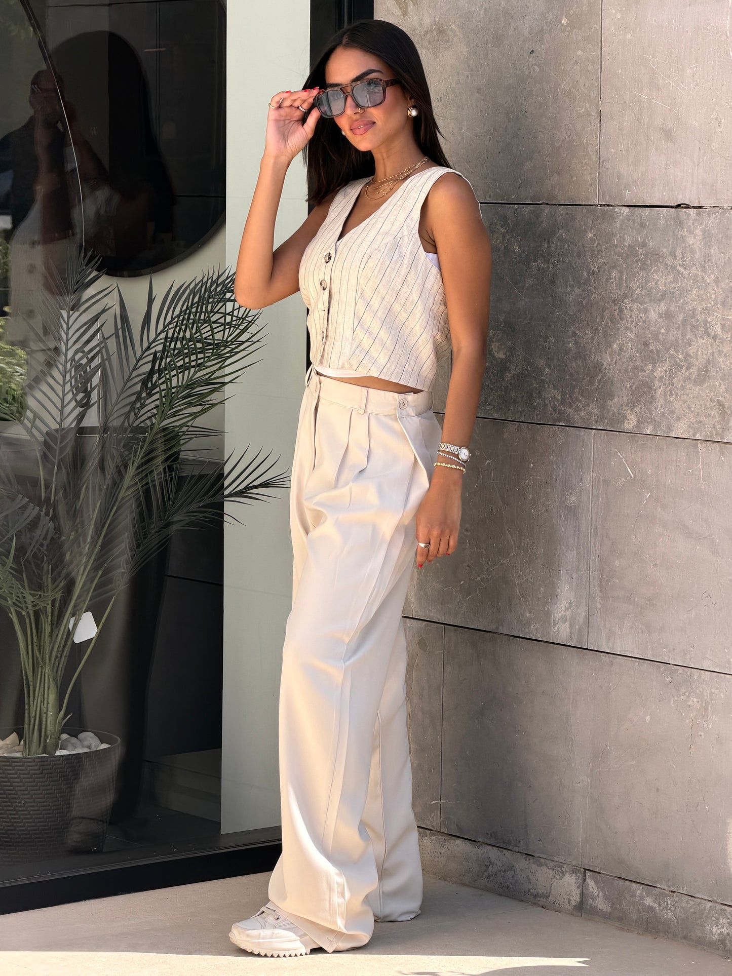 Smart Tailored Pants | Wide-Leg Fit