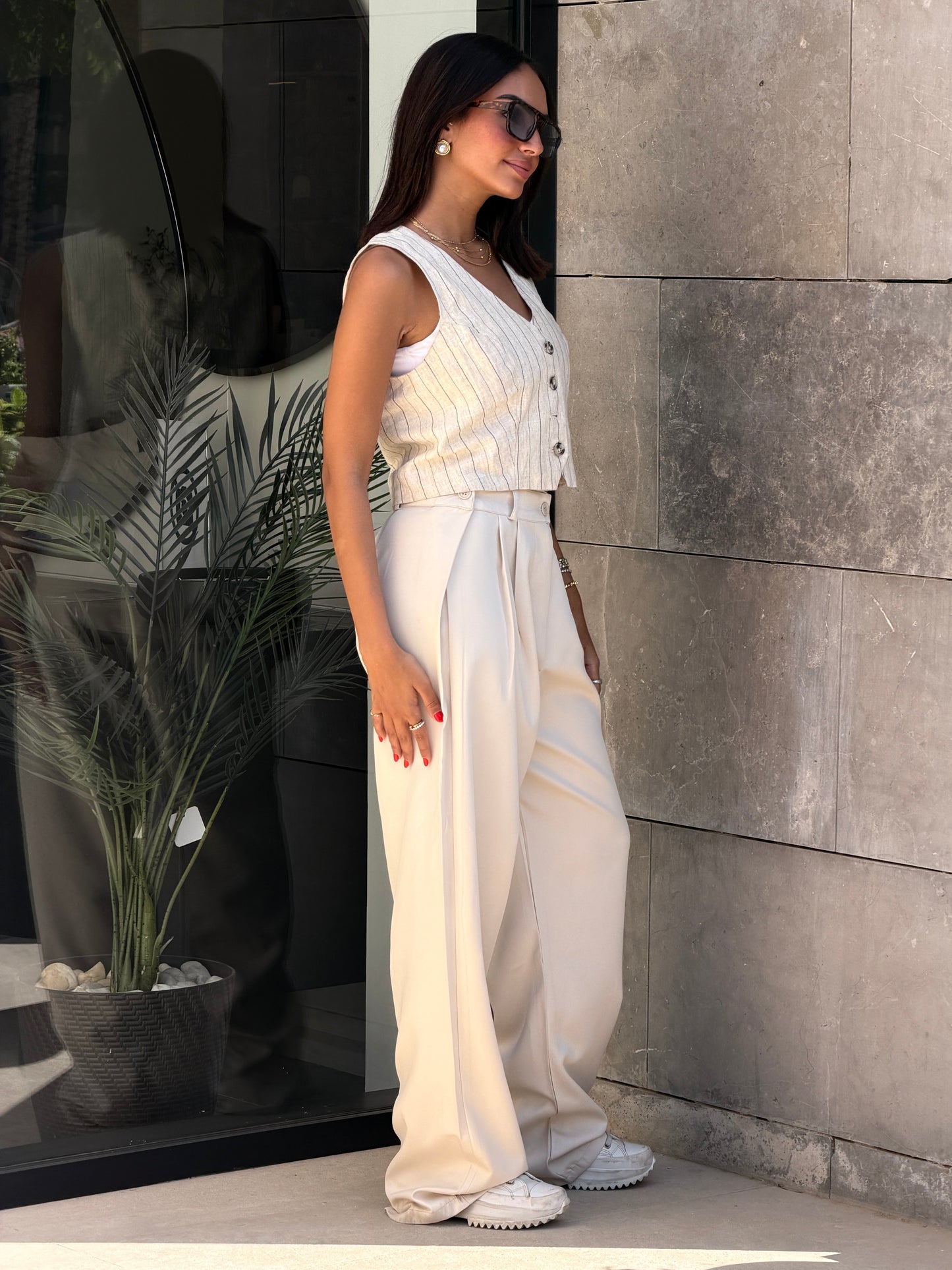 Smart Tailored Pants | Wide-Leg Fit