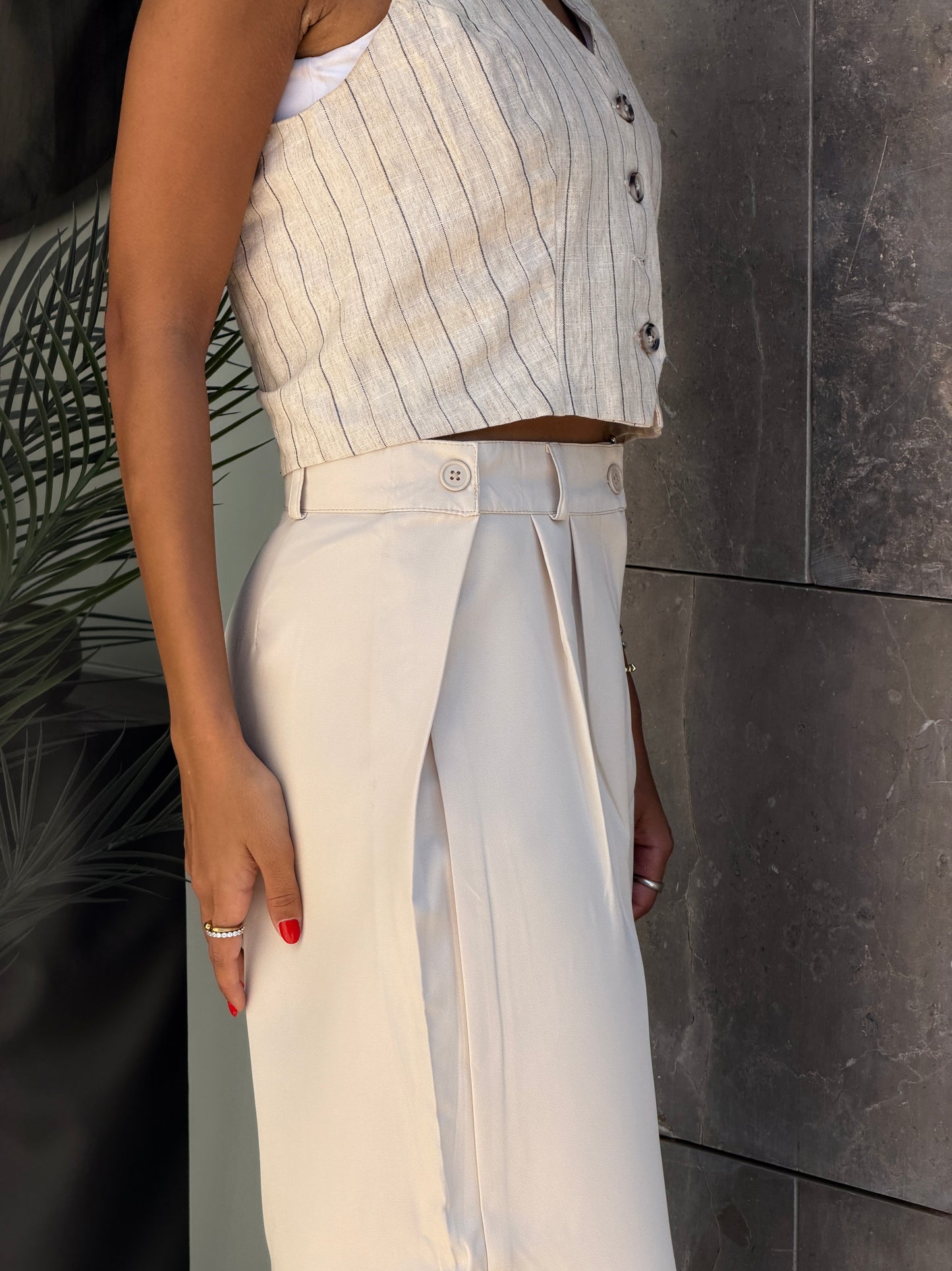 Smart Tailored Pants | Wide-Leg Fit