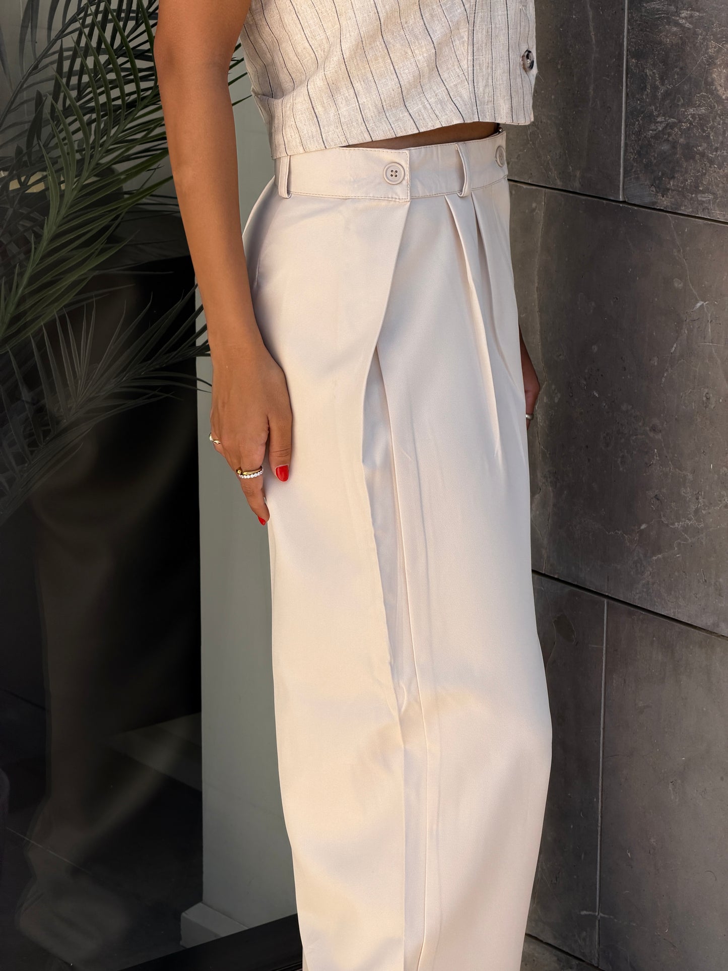 Smart Tailored Pants | Wide-Leg Fit