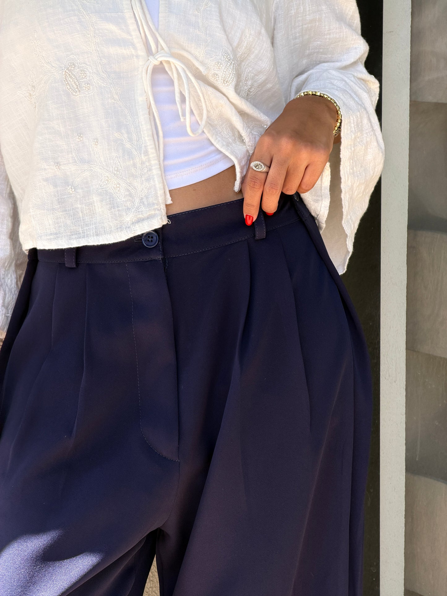 Smart Tailored Pants | Wide-Leg Fit