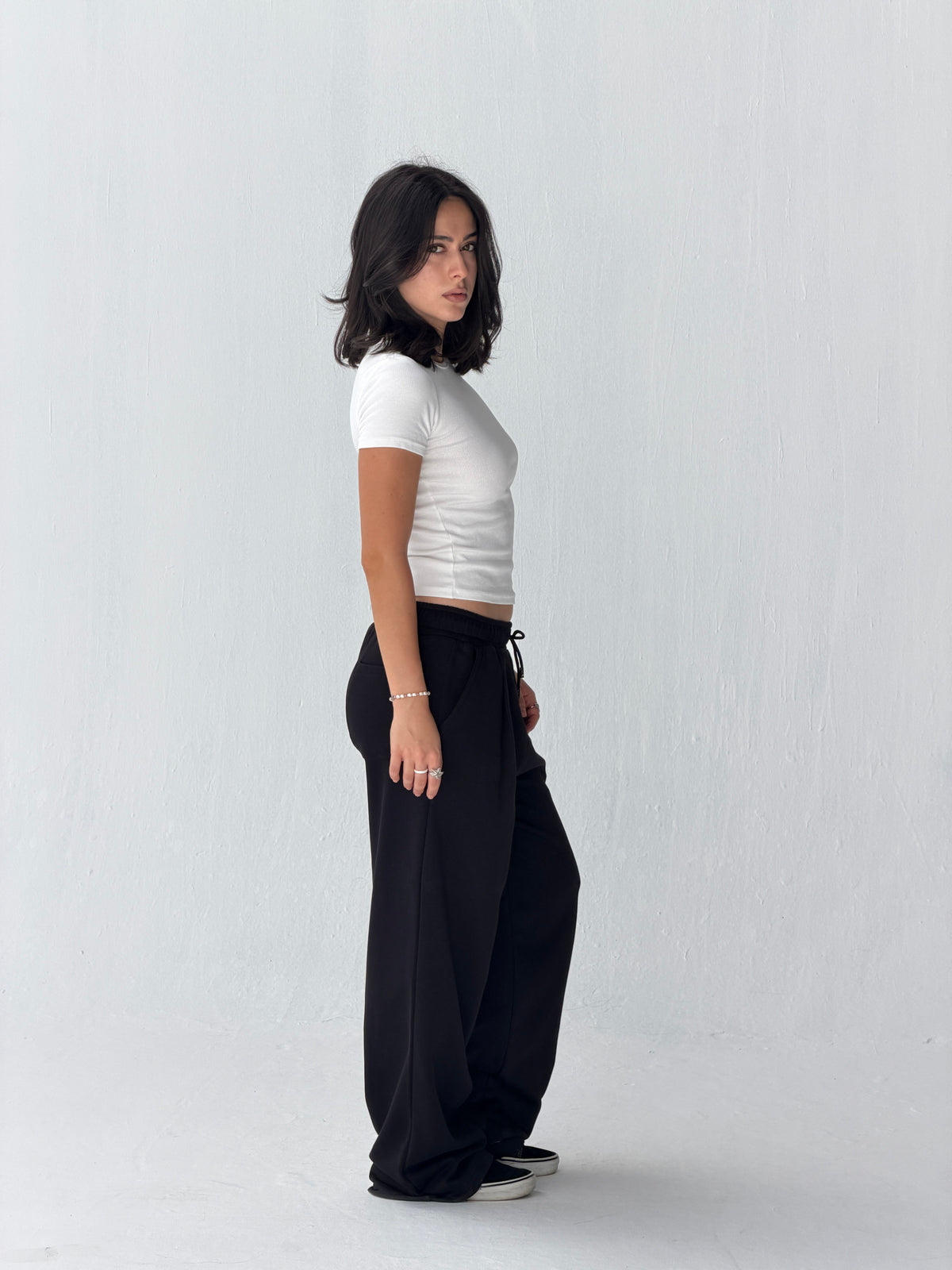 Duo Unisex Pleated Wide-Leg Sweatpants – 100% Cotton Face