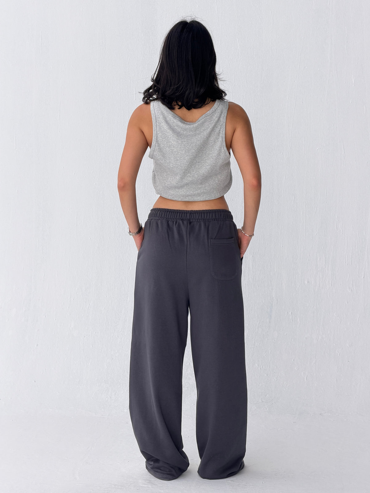 Duo Unisex Pleated Wide-Leg Sweatpants – 100% Cotton Face