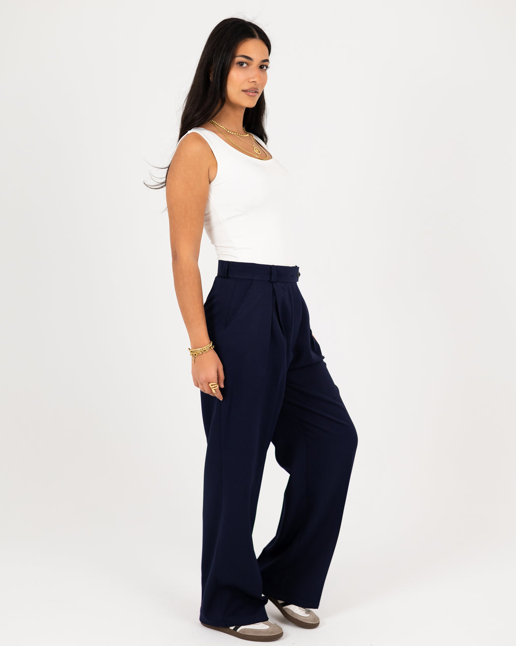 Wide-Leg Modern Pants