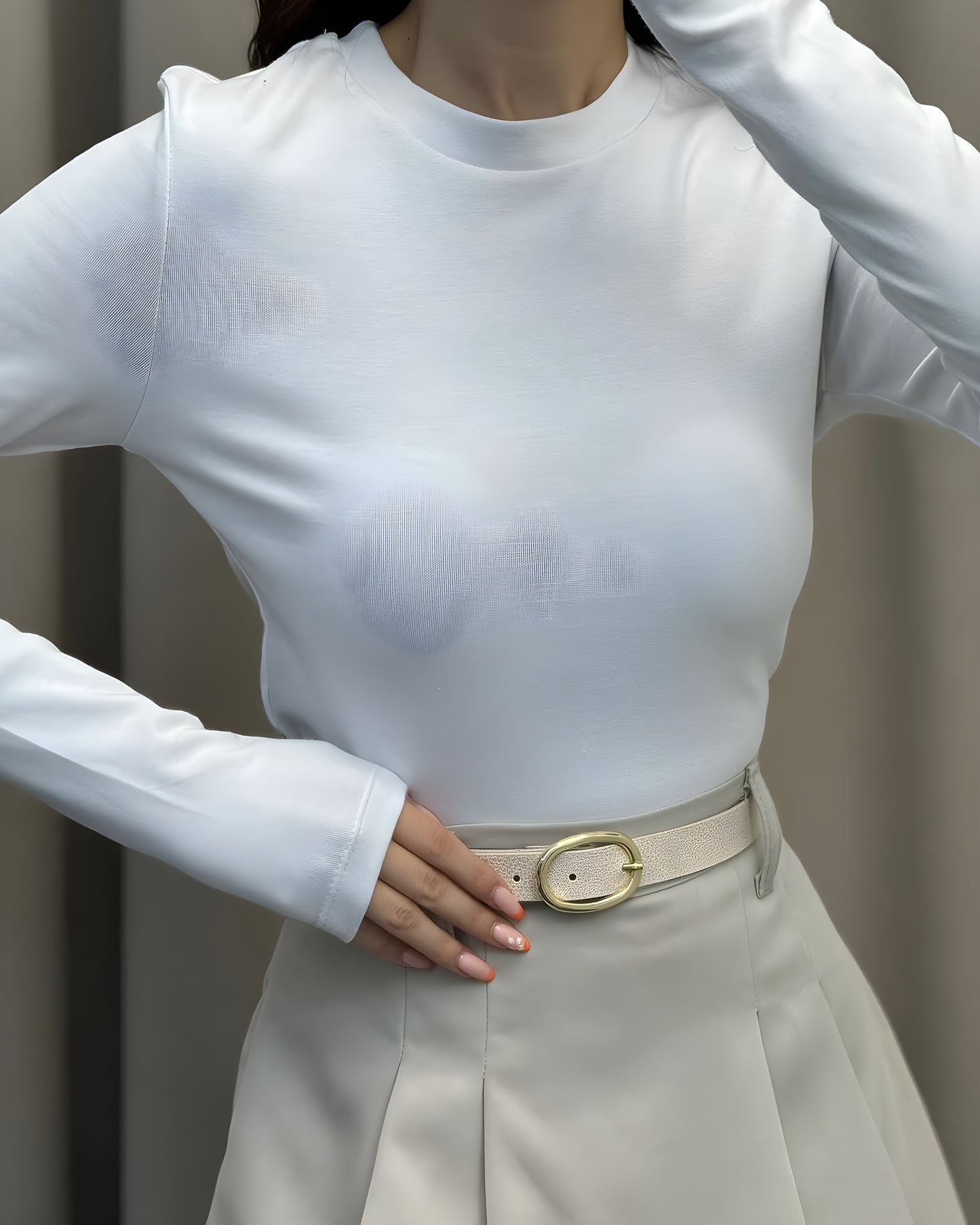 Basic top with sleeves